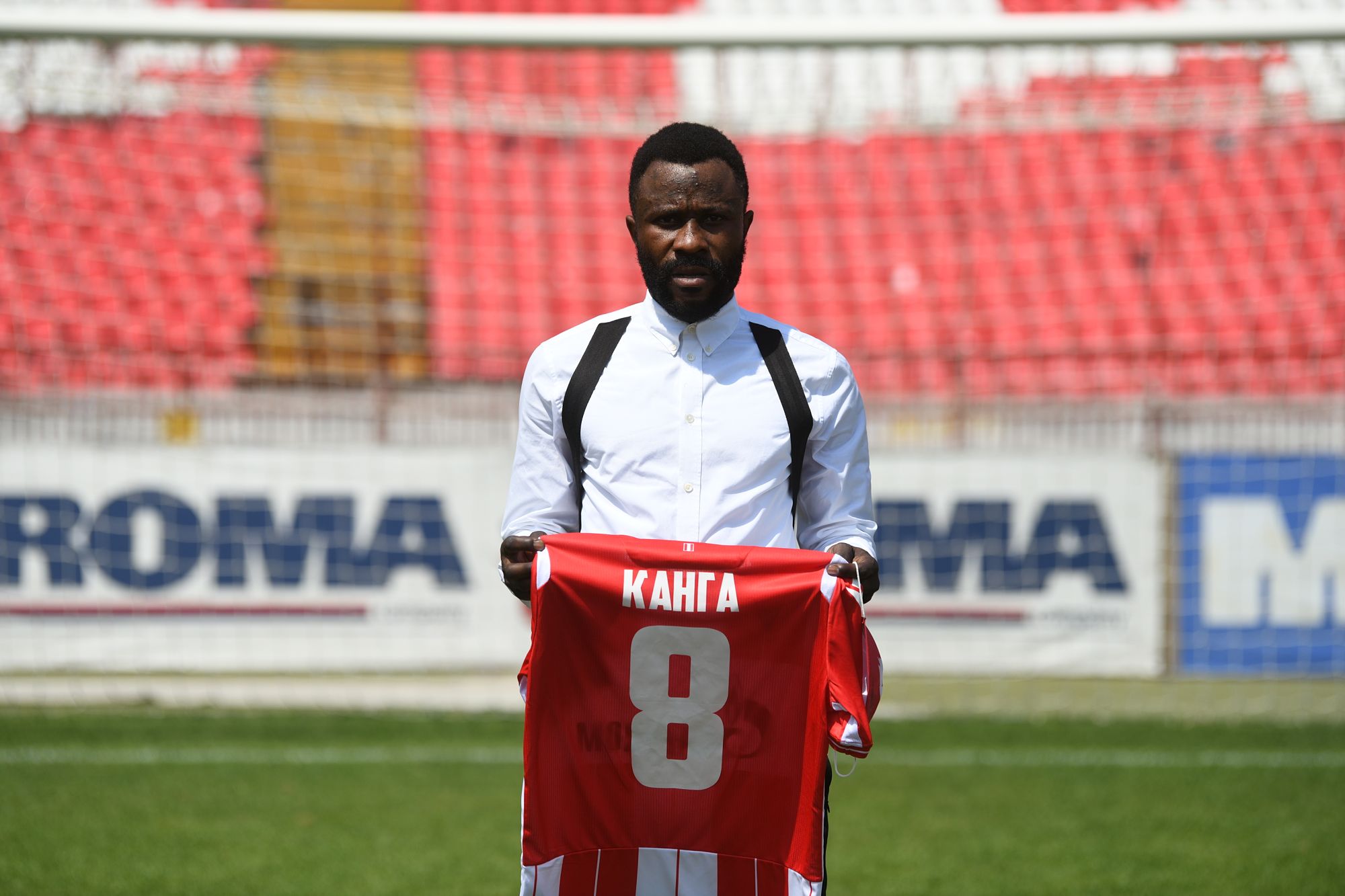 Beograd 31. jul 2020. Promocija fudbalera Crvene zvezde Gelor Kanga Foto:Filip Krainčanić/Nova.rs