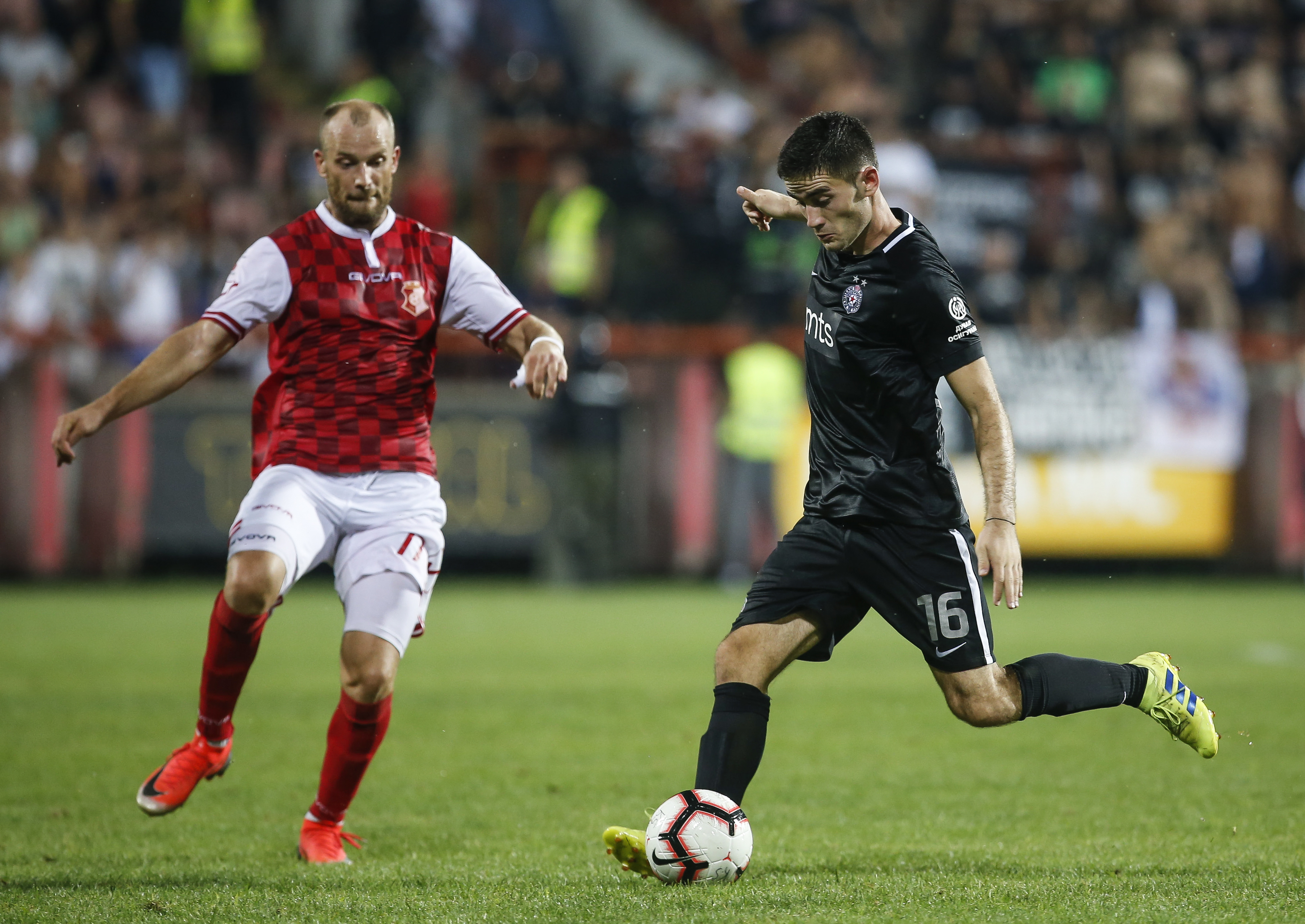 Fudbal Super League Season 2019-2020
Napredak v Partizan
Sasa Zdjelar (R) and Marko Pavicevic
Krusevac, 11.08.2019.
foto: Starsportphoto ©