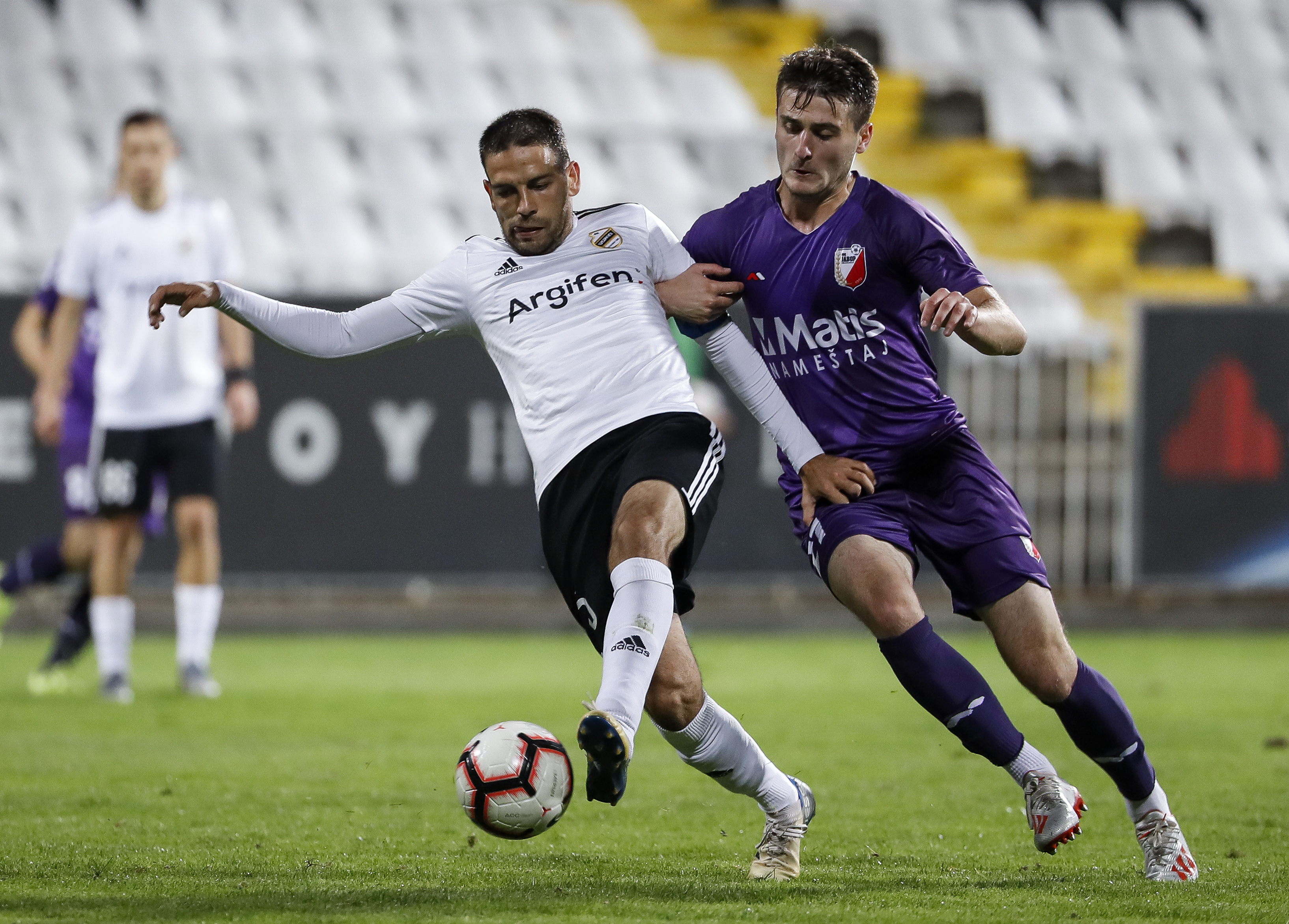 Fudbal Super League Season 2019-2020
Cukaricki v Javor Ivanjica
Marko Docic (L) and Nikola Petkovic
Beograd, 05.10.2019.
foto: Srdjan Stevanovic/Starsportphoto ©