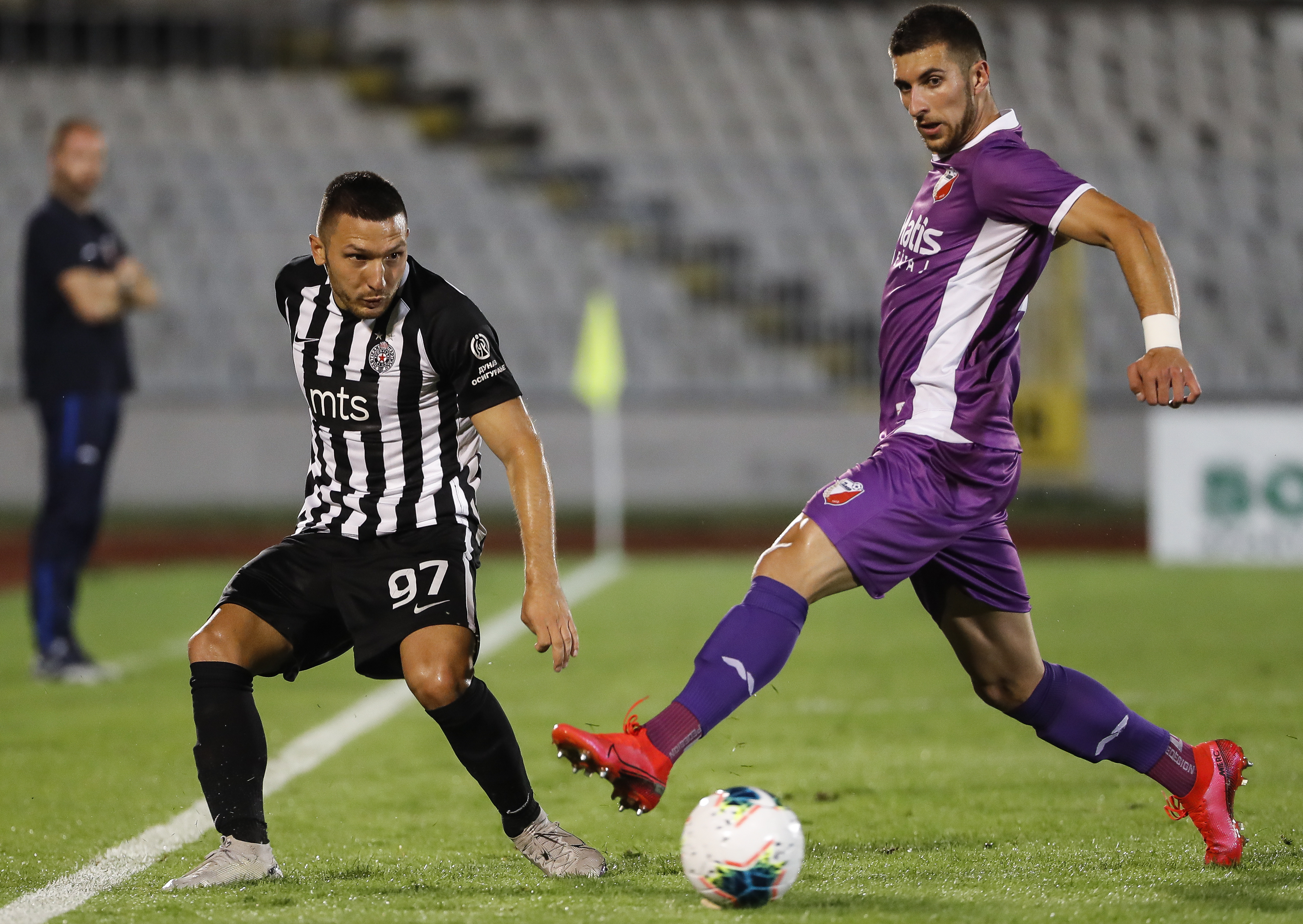 Fudbal-LingLong Super Liga season 2020-2021
FK Partizan v Javor Matis
Aleksandar Lutovac (L) and Marko Jevremovic
Beograd, 09.08.2020.
foto: Srdjan Stevanovic/Starsportphoto ©