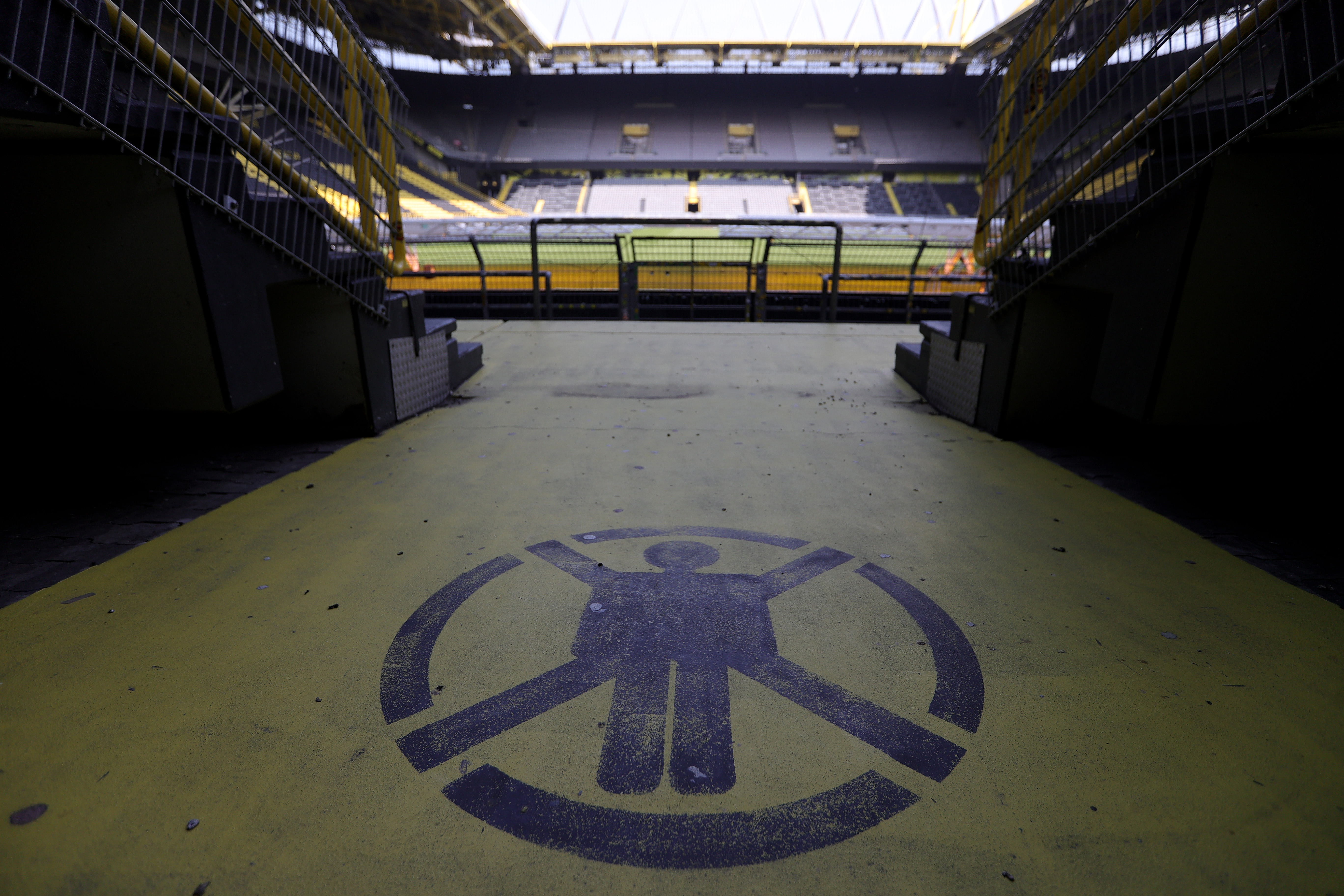 Borussia Dortmund's empty stadium during Corona crisis