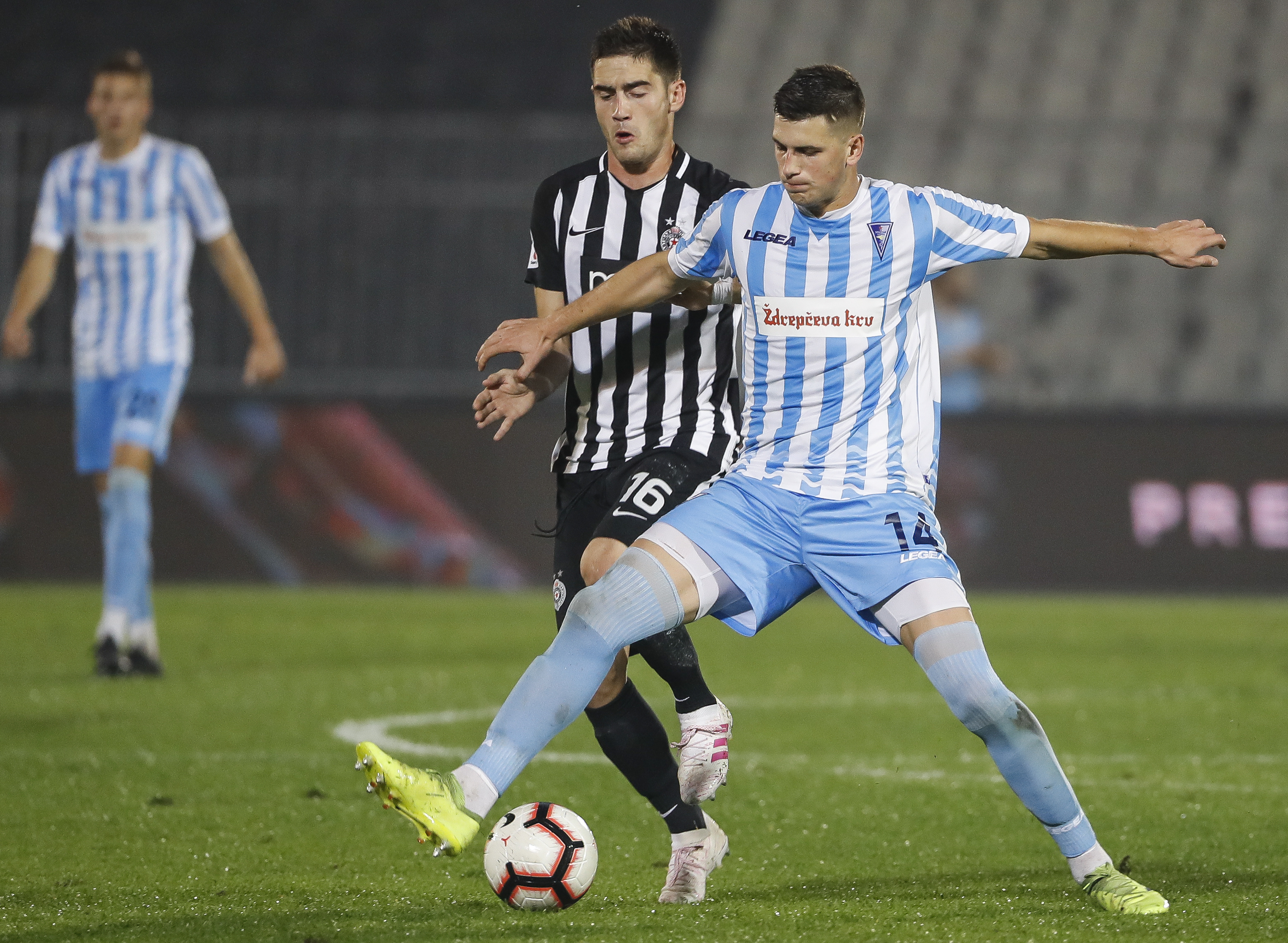 Fudbal Super League Season 2019-2020
Partizan v Spartak Subotica
Sasa Zdjelar (L) and Vladan Vidakovic
Beograd, 26.10.2019.
Foto: Srdjan Stevanovic/Starsportphoto ©