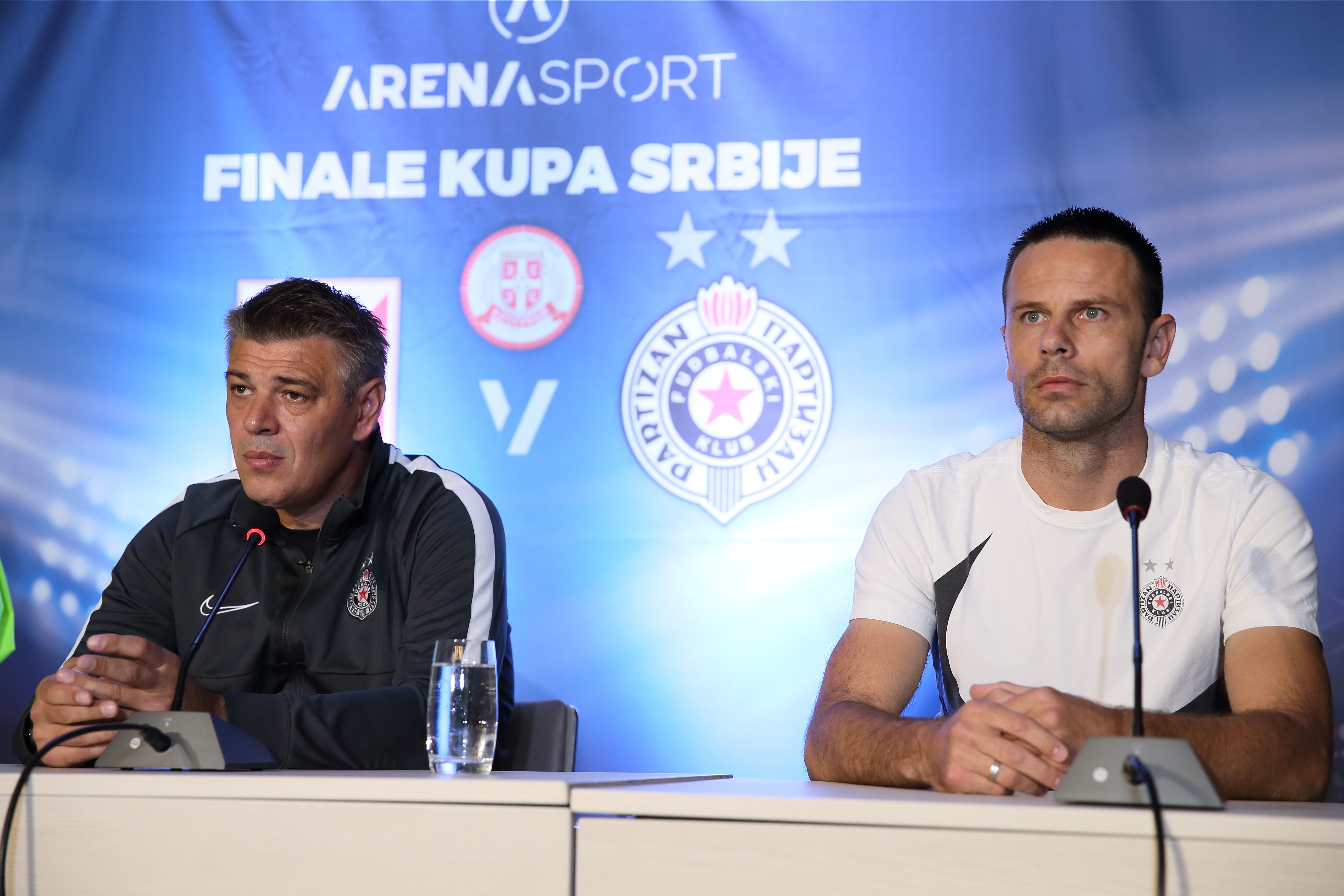 Pres konferencija fudbalera Partizana i Vojvodine Novi Sad pred utakmicu Kupa Srbije u hotelu Hilton, Beograd 22.06.2020. godine Foto: MN PRESS
Fudbal, Partzan, Finale Kup Srbije, Vojvodina Novi Sad