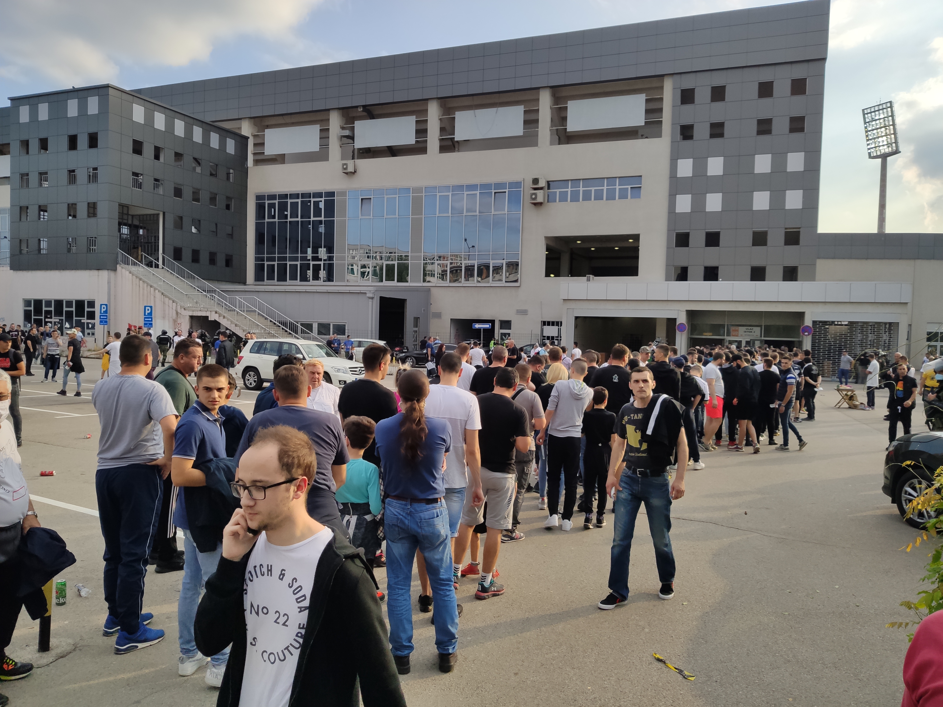 Nis 24. jun 2020. Finale Kupa Srbije Vojvodina Partizan naviijaci policija Foto:Goran Srdanov/Nova.rs