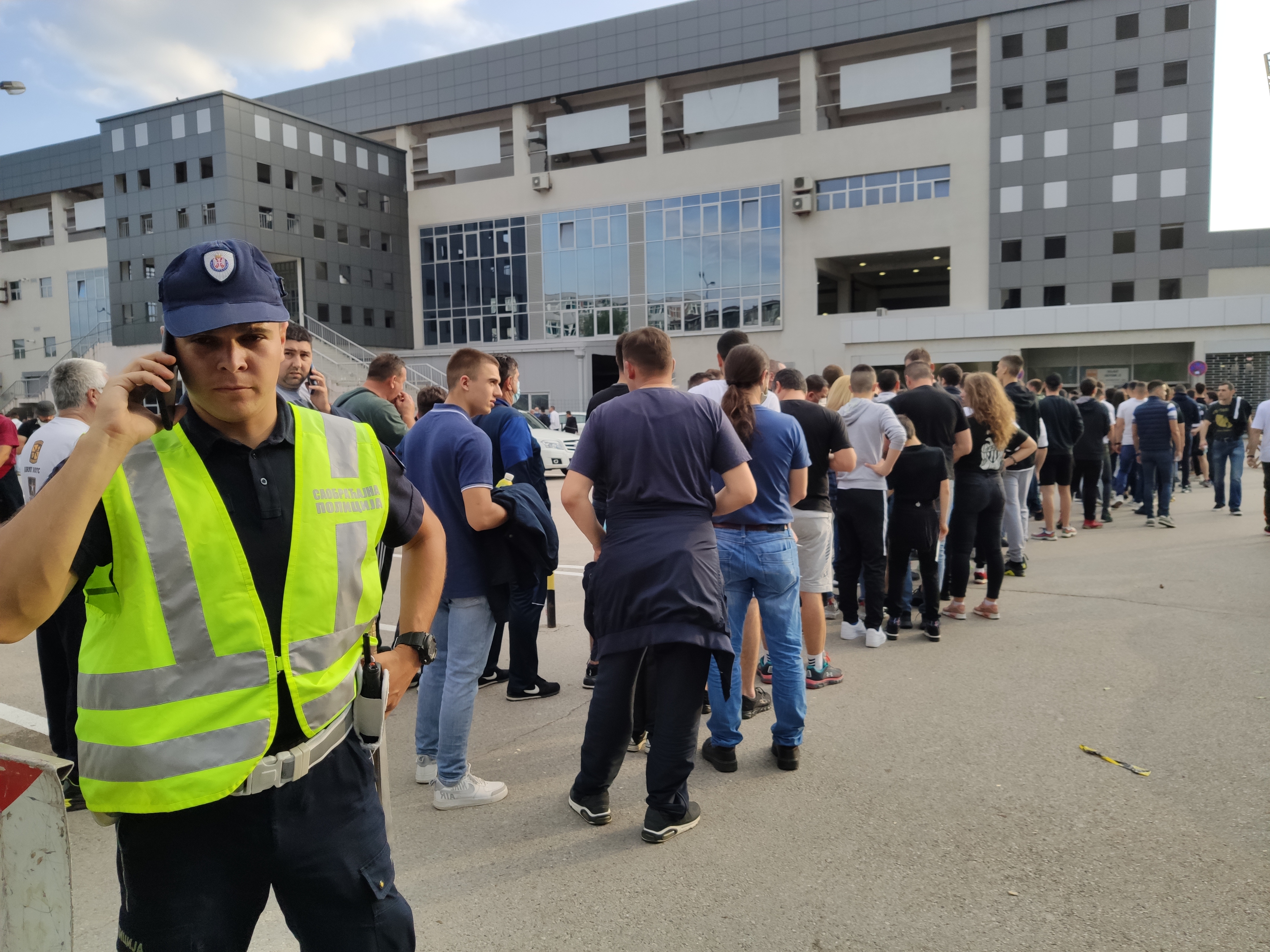 Nis 24. jun 2020. Finale Kupa Srbije Vojvodina Partizan naviijaci policija Foto:Goran Srdanov/Nova.rs