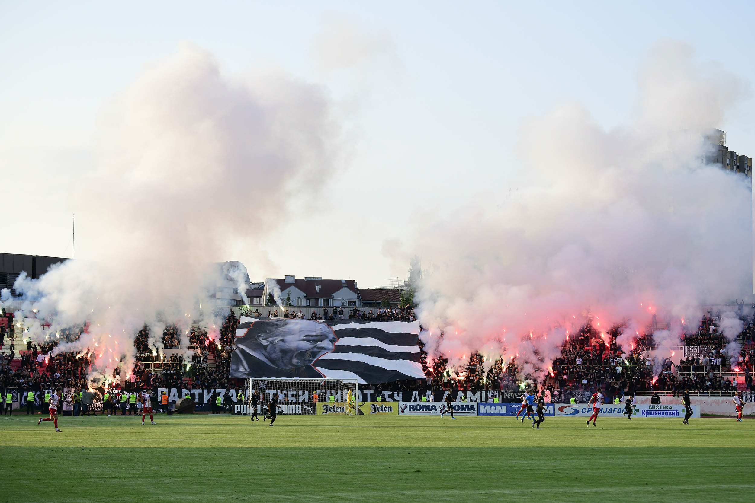 Nis 24. jun 2020. Finale Kupa Srbije Vojvodina Partizan fudbal navijaci Foto:Goran Srdanov/Nova.rs