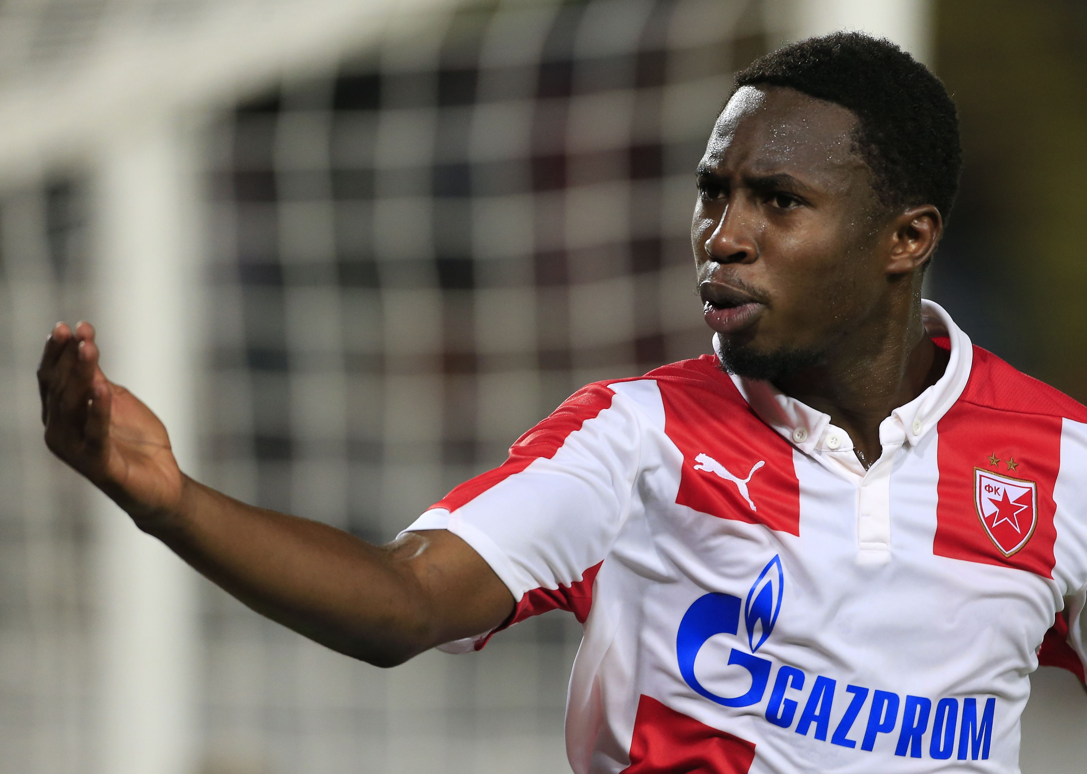 Fudbal Super League season 2015-2016
Crvena Zvezda v Radnicki Nis
Mamadou Mbodj reacts
Gornji Milanovac, 31.07.2015.
foto: Srdjan Stevanovic/Starsportphoto©
