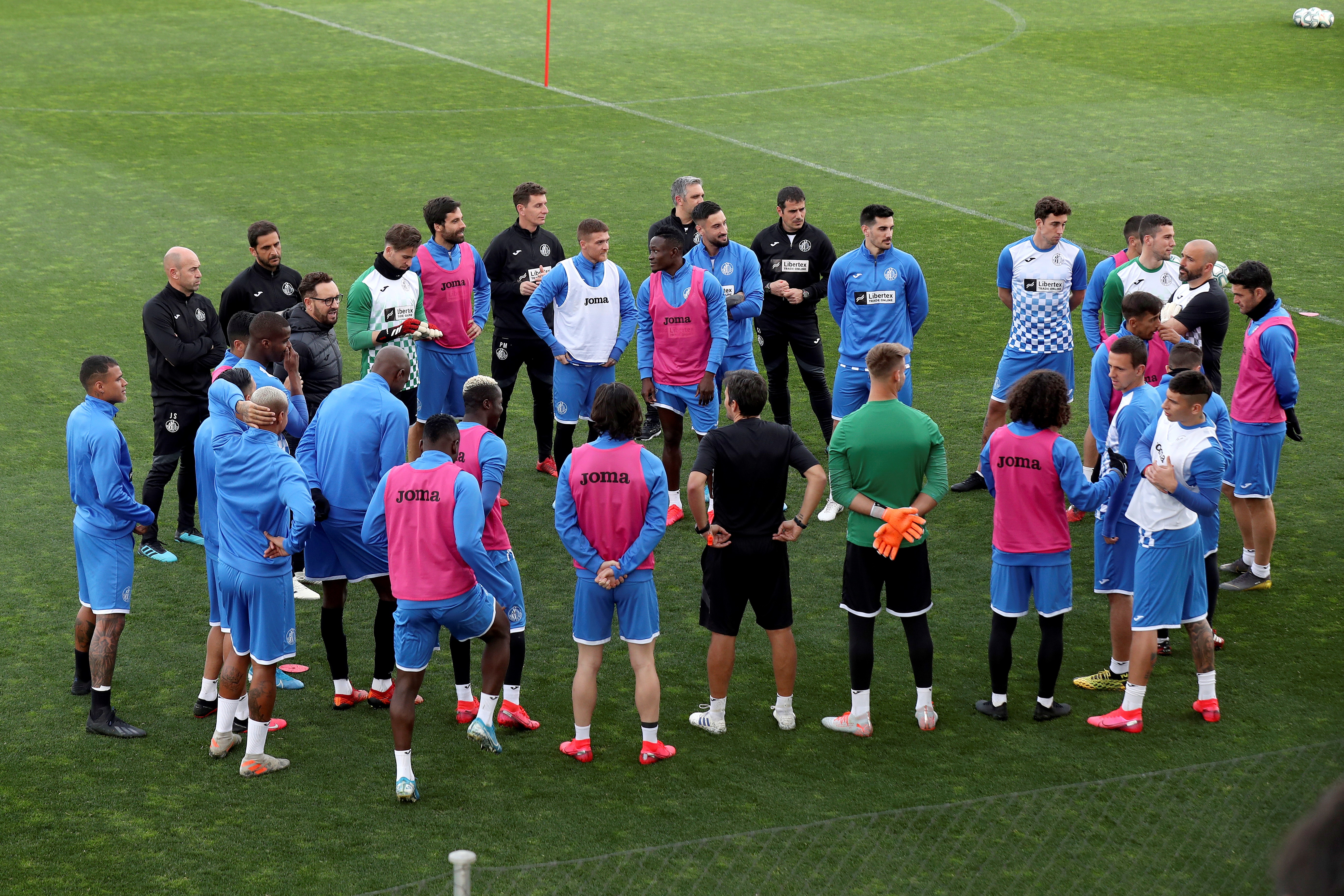 Getafe's training session