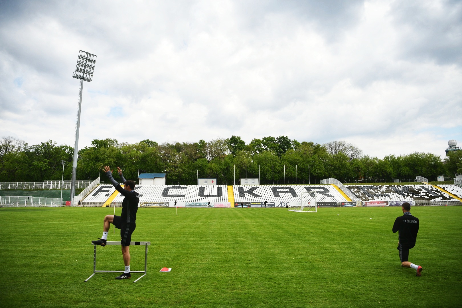 Beograd 04.05.2020. Prvi trening, fudbalski klub Čukarički, FK Čukarički, stadion Foto: Vesna Lalić/Nova.rs