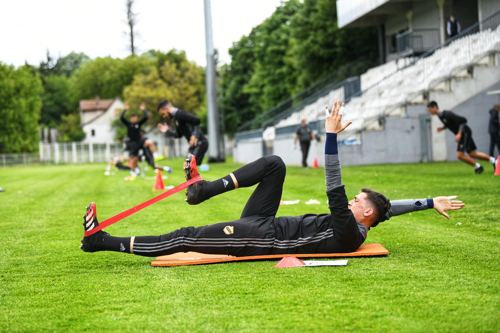 Beograd 04.05.2020. Prvi trening, fudbalski klub Čukarički, FK Čukarički, stadion Foto: Vesna Lalić/Nova.rs