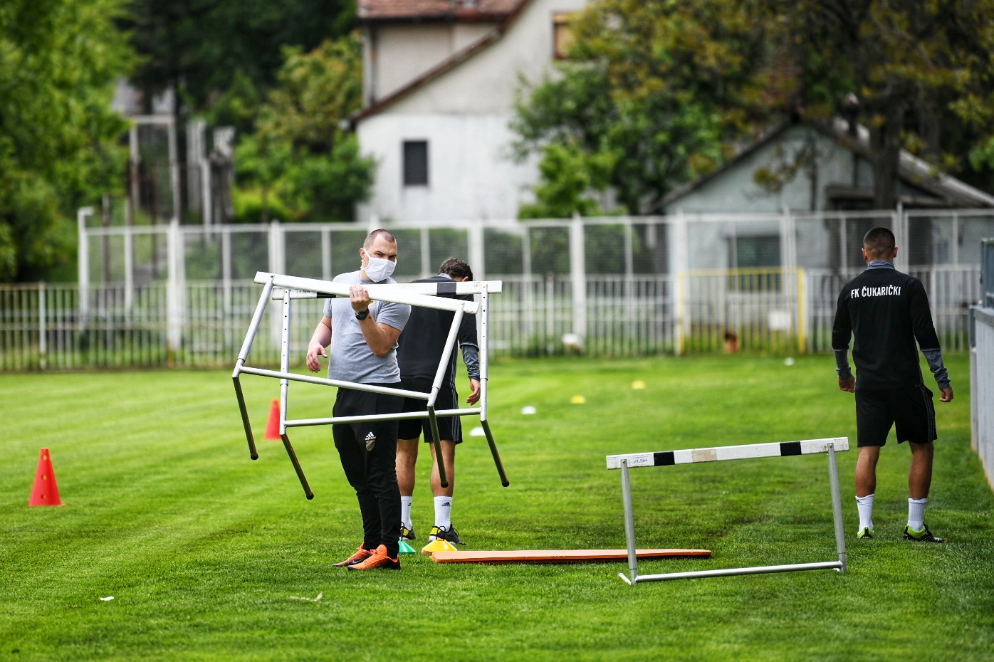Beograd 04.05.2020. Prvi trening, fudbalski klub Čukarički, FK Čukarički, stadion Foto: Vesna Lalić/Nova.rs