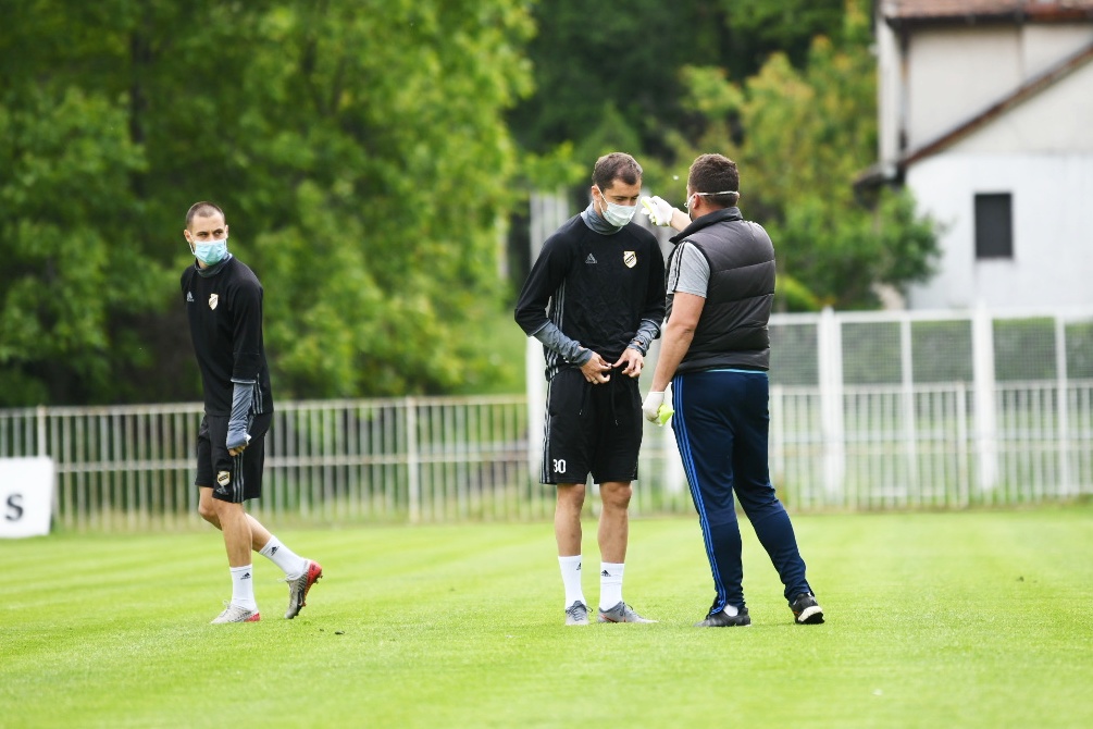 Beograd 04.05.2020. Prvi trening, fudbalski klub Čukarički, FK Čukarički, stadion Foto: Vesna Lalić/Nova.rs