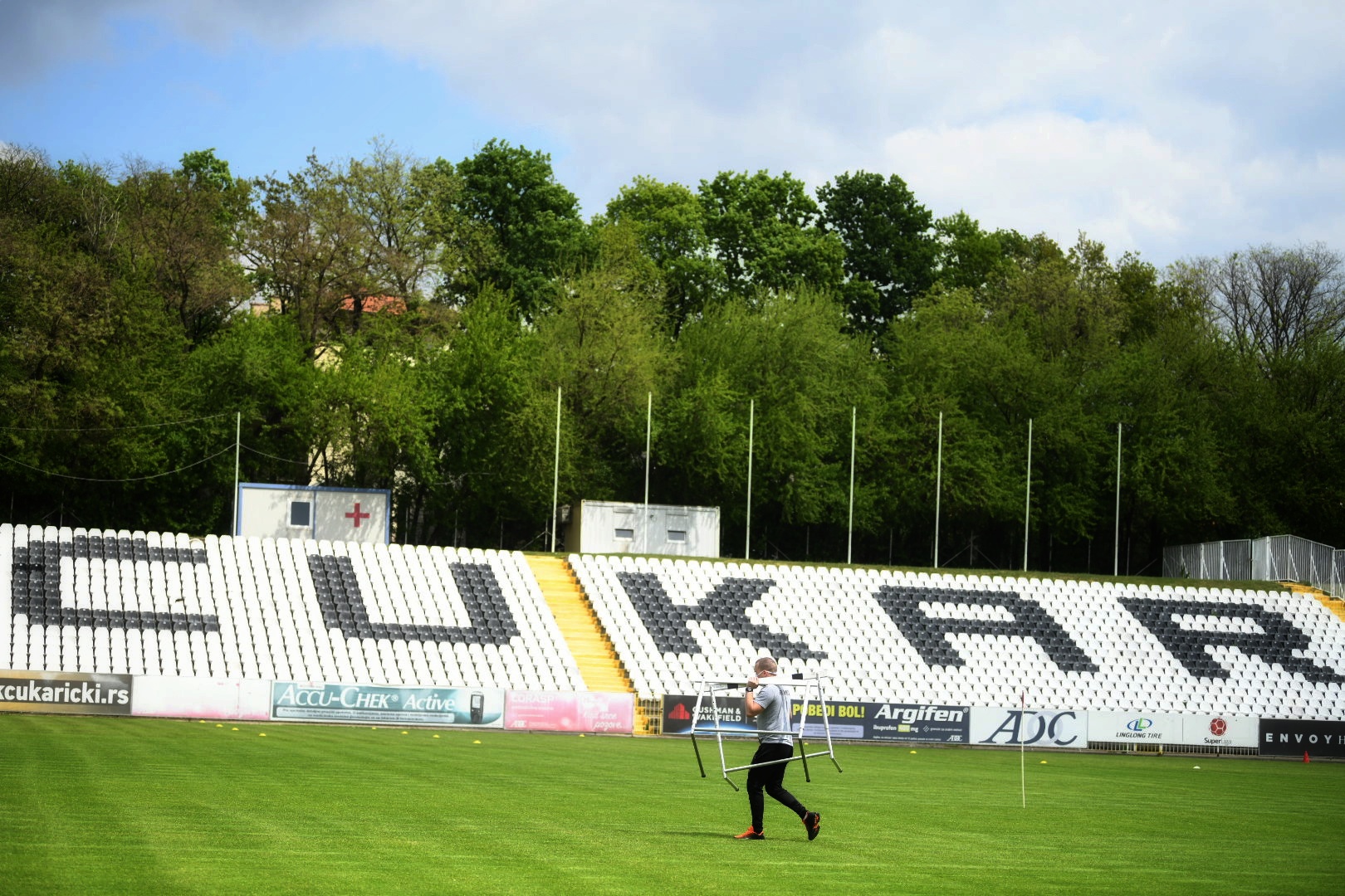 Beograd 04.05.2020. Prvi trening, fudbalski klub Čukarički, FK Čukarički, stadion Foto: Vesna Lalić/Nova.rs
