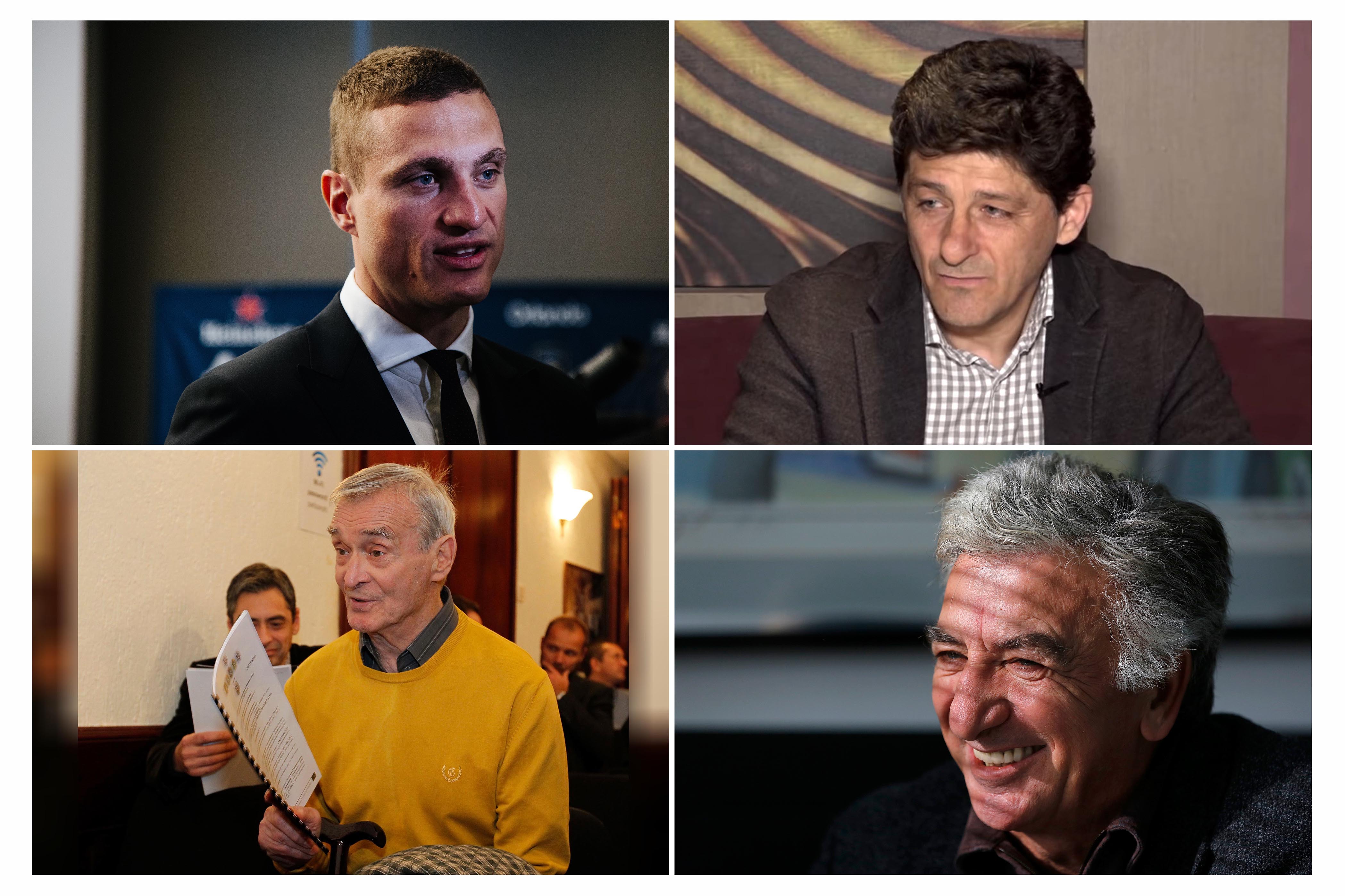 Nemanja Vidić, Miodrag Belodedić, Momčilo Vukotić i Milutin Šoškić