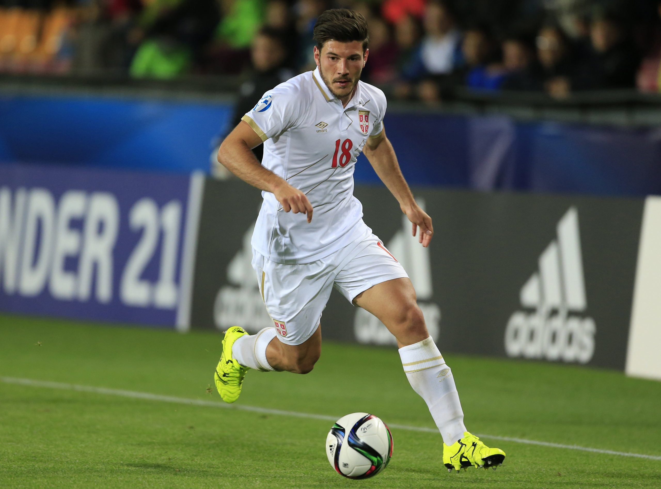 Fudbal UEFA EURO U-21Czech Republic
Srbija U21 v Danska U21
Milos Jojic
Prague, 23.06.2015.
foto: Srdjan Stevanovic/Starsportphoto ©