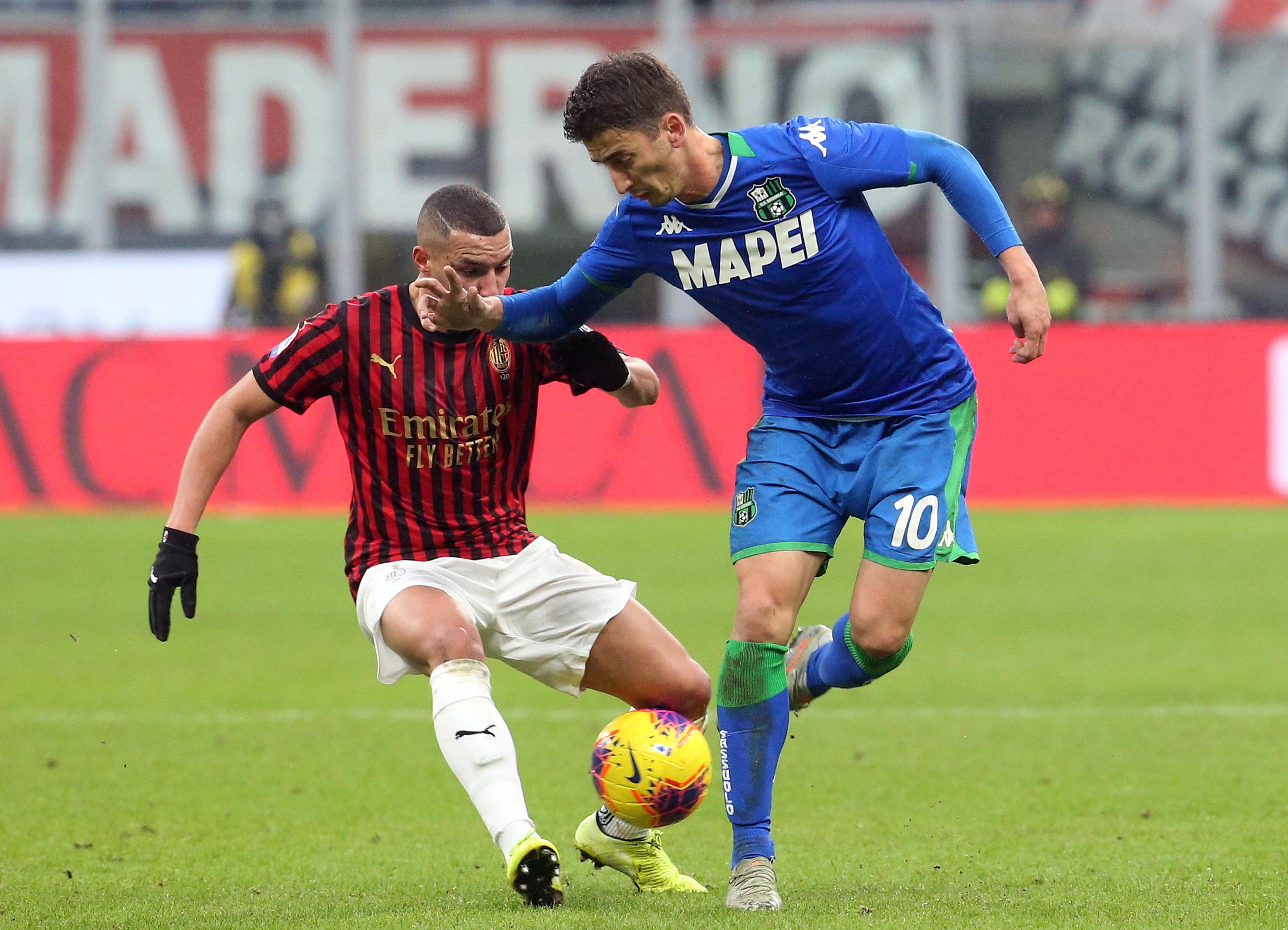 AC Milan vs Us Sassuolo Calcio