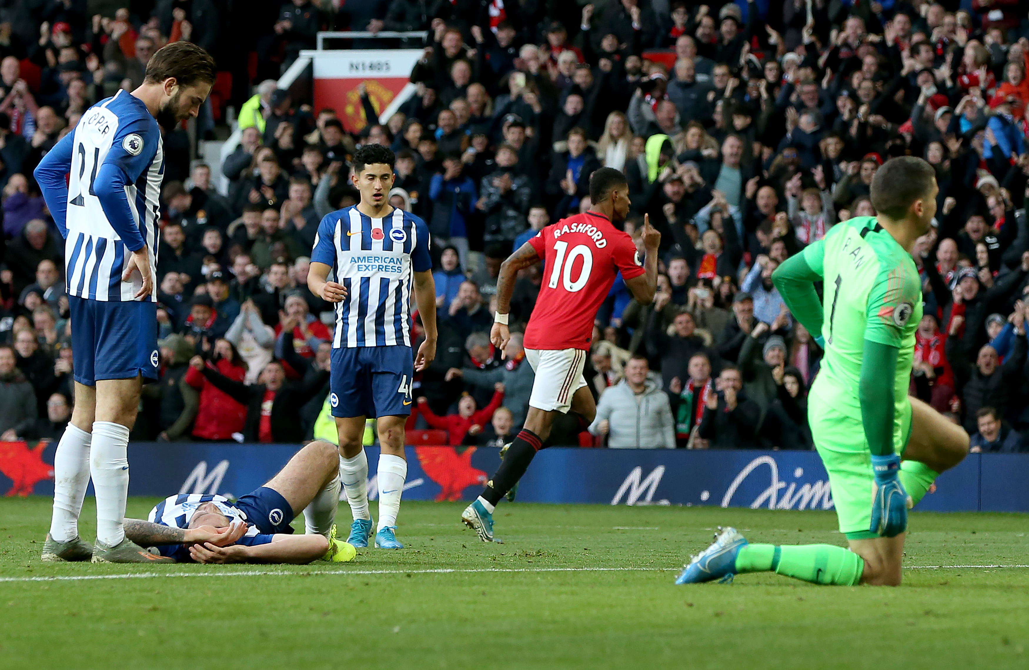 Manchester United and Brighton Hove Albion