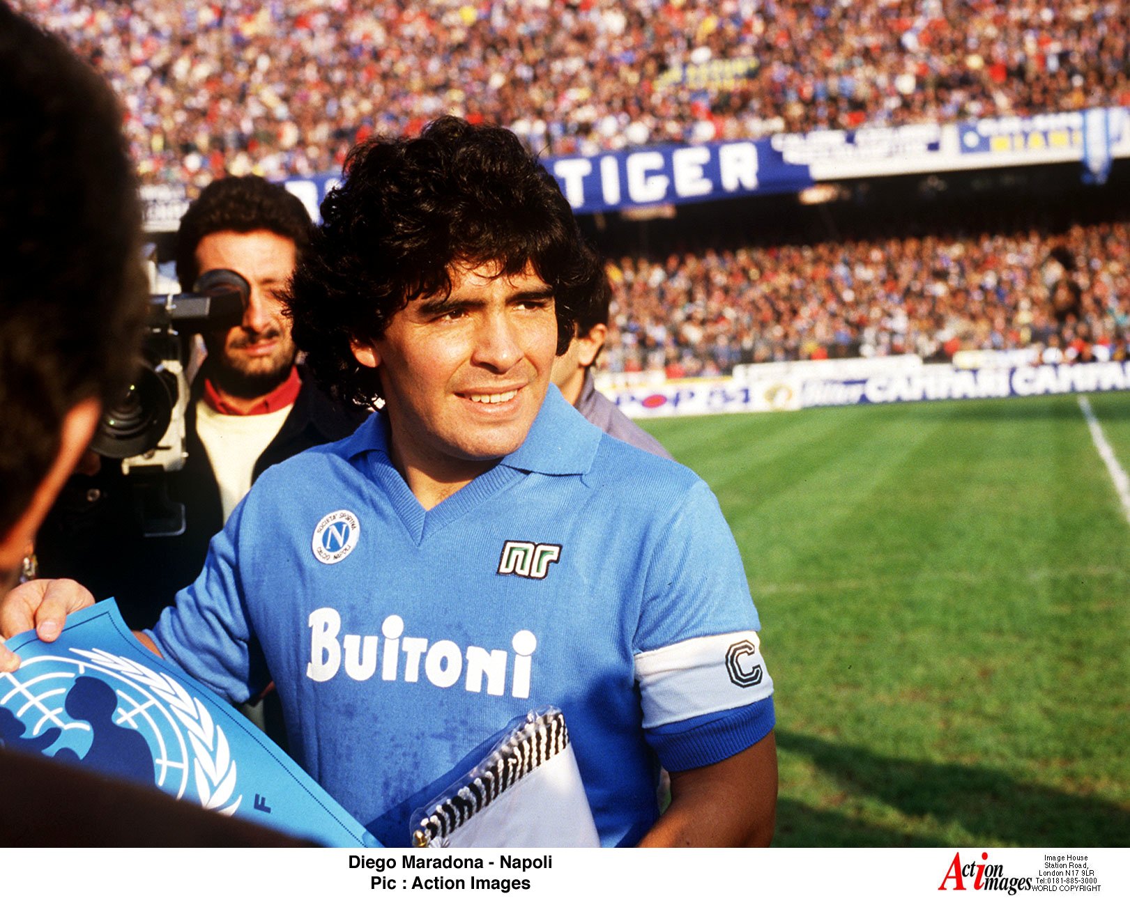 Diego Maradona - Napoli 
Pic : Action Images - MT1ACI160691