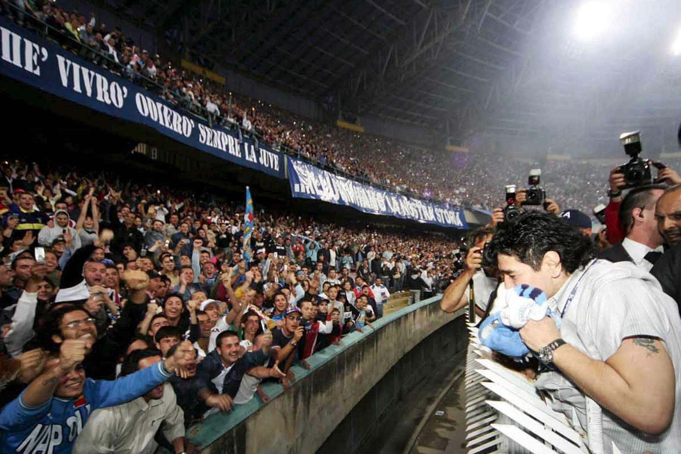 SOCCER MARADONA IN NAPLES