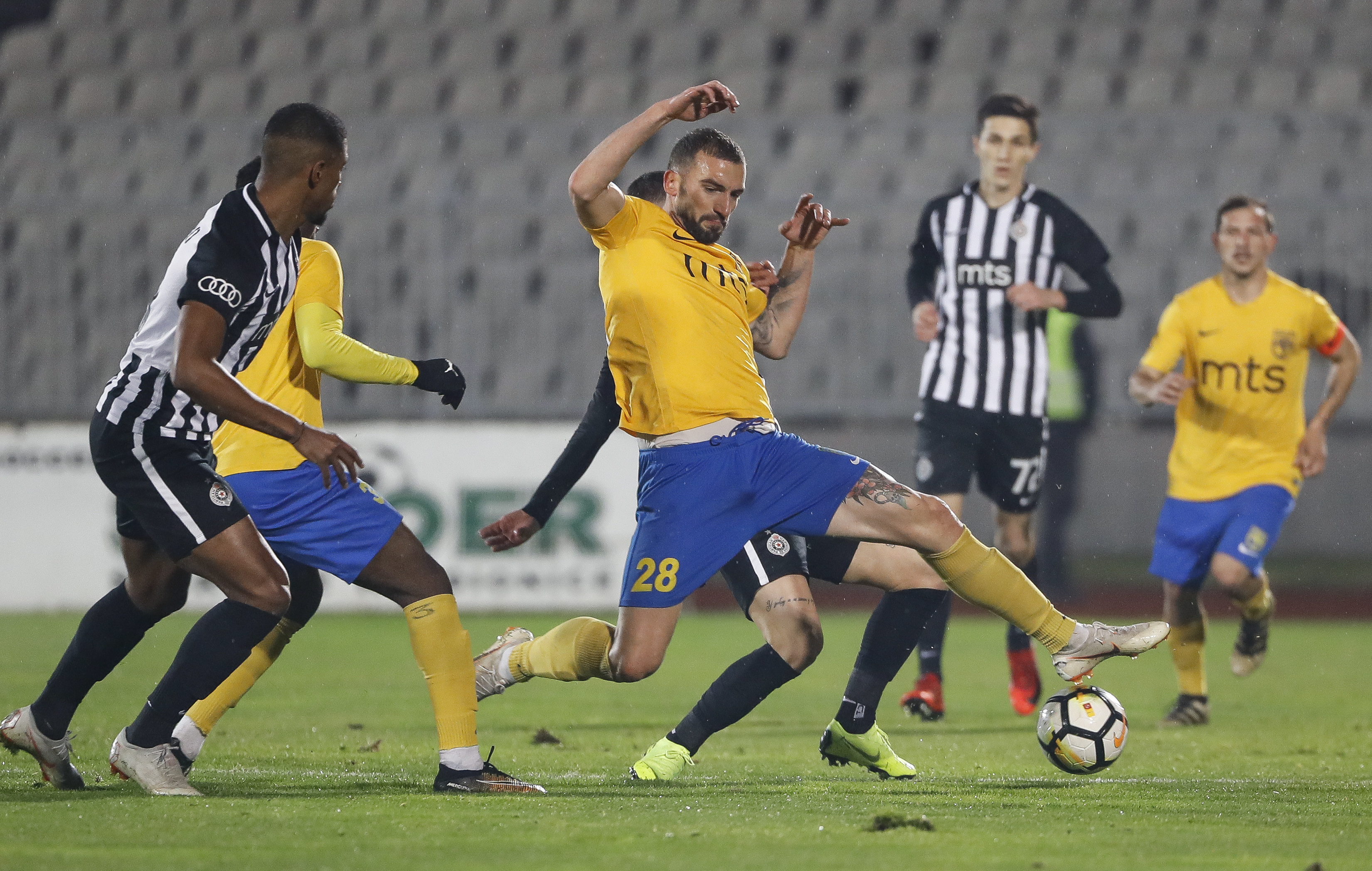Fudbal Super League Season 2018-2019
Partizan v Dinamo (Vranje)
Milos Jokic (C) 
Beograd, 25.11.2018.
foto: Srdjan Stevanovic/Starsportphoto ©