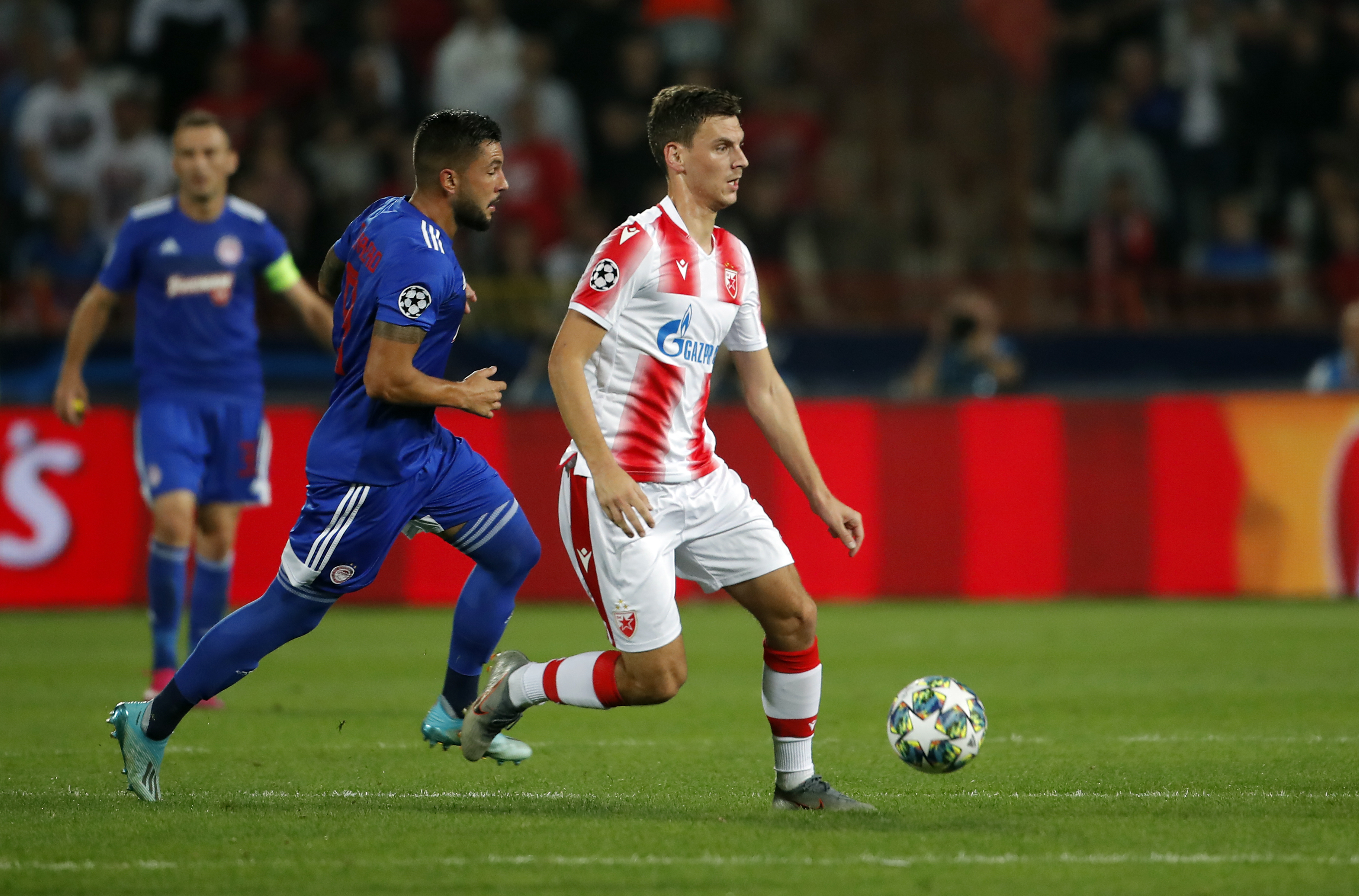 Milos Vulic Crvena Zvezda - Olimpijakos, Red Star - Olympiacos, UEFA Champions League 1.10.2019. Beograd, Srbija  (credit image &amp; photo: STARSPORT)