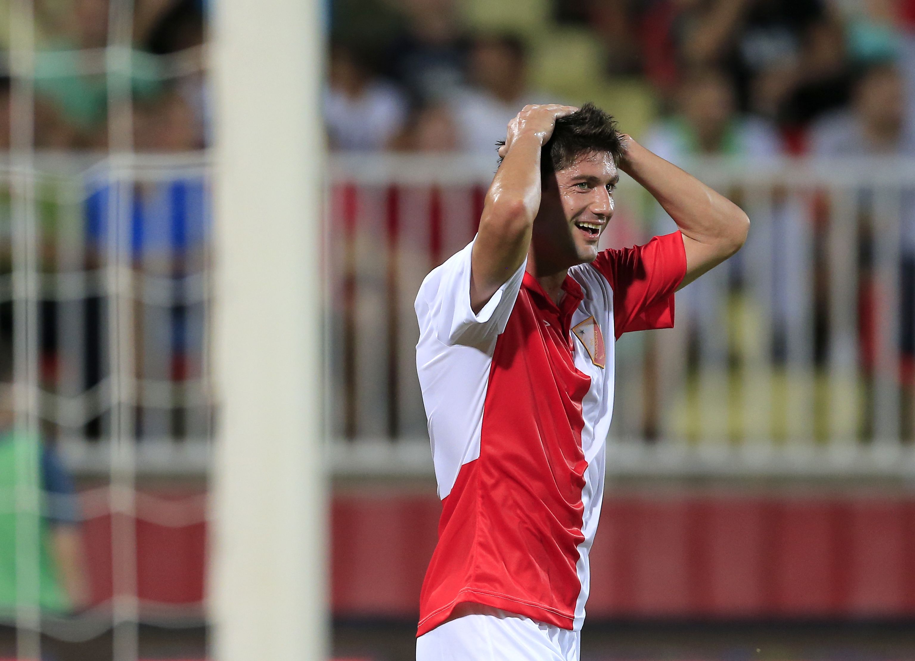 Fudbal UEFA Europa League 2015-2016
Second qualifying round, First leg
Vojvodina v Spartaks Jurmala
Miljan Mrdakovic 
Novi Sad, 16.07.2015.
foto: Srdjan Stevanovic/Starsportphoto ©