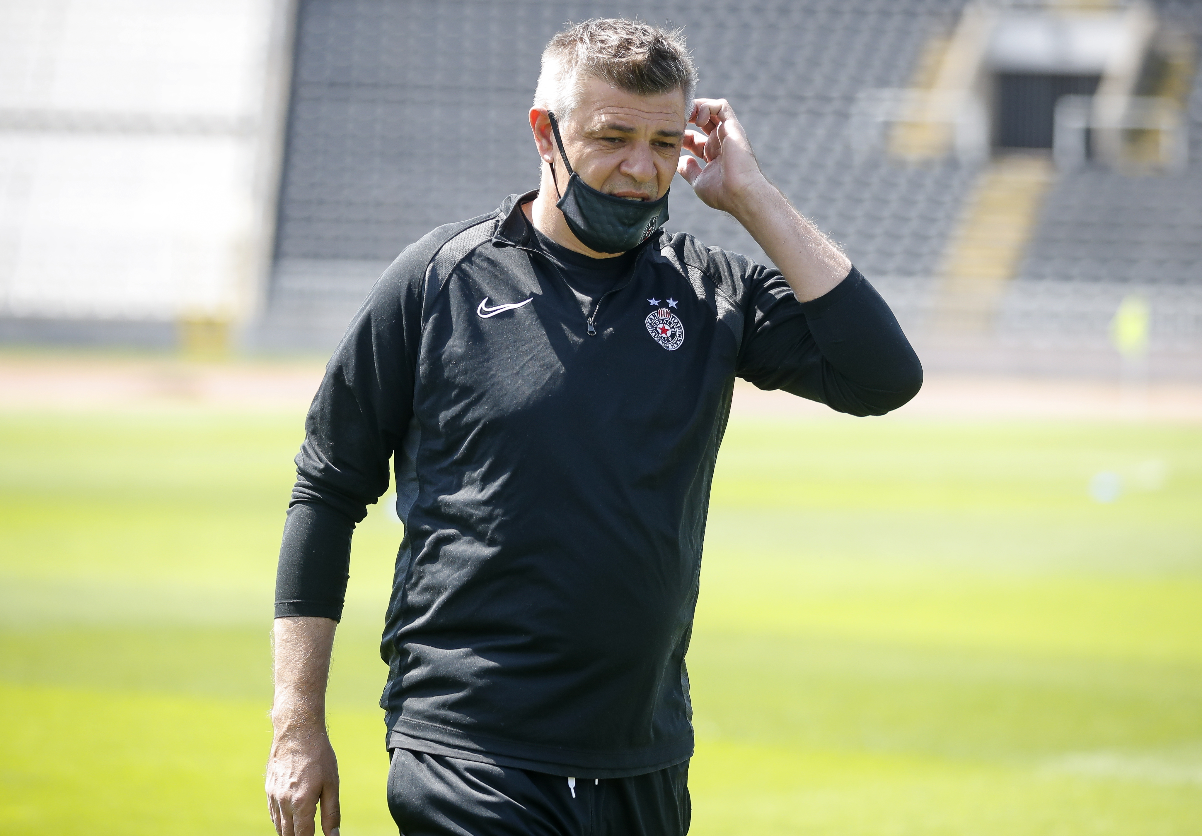 Fudbal Super League Season 2019-2020-FK Partizan trening mec pred nastavak sezone prvenstva uzrokovanog epidemijom COVID-19 Korona Corona virusom