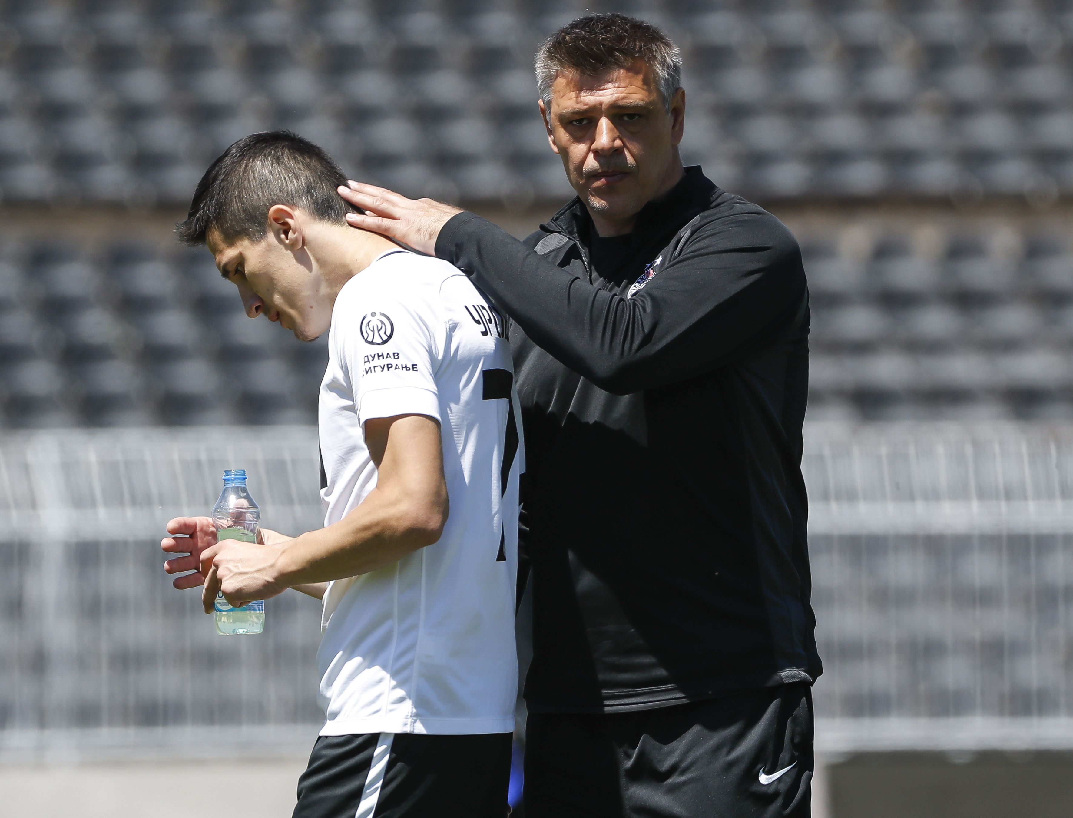 Fudbal Super League Season 2019-2020-FK Partizan prijateljski mec posle prekida prvenstva uzrokovanog epidemijom COVID-19 Korona Corona virusom