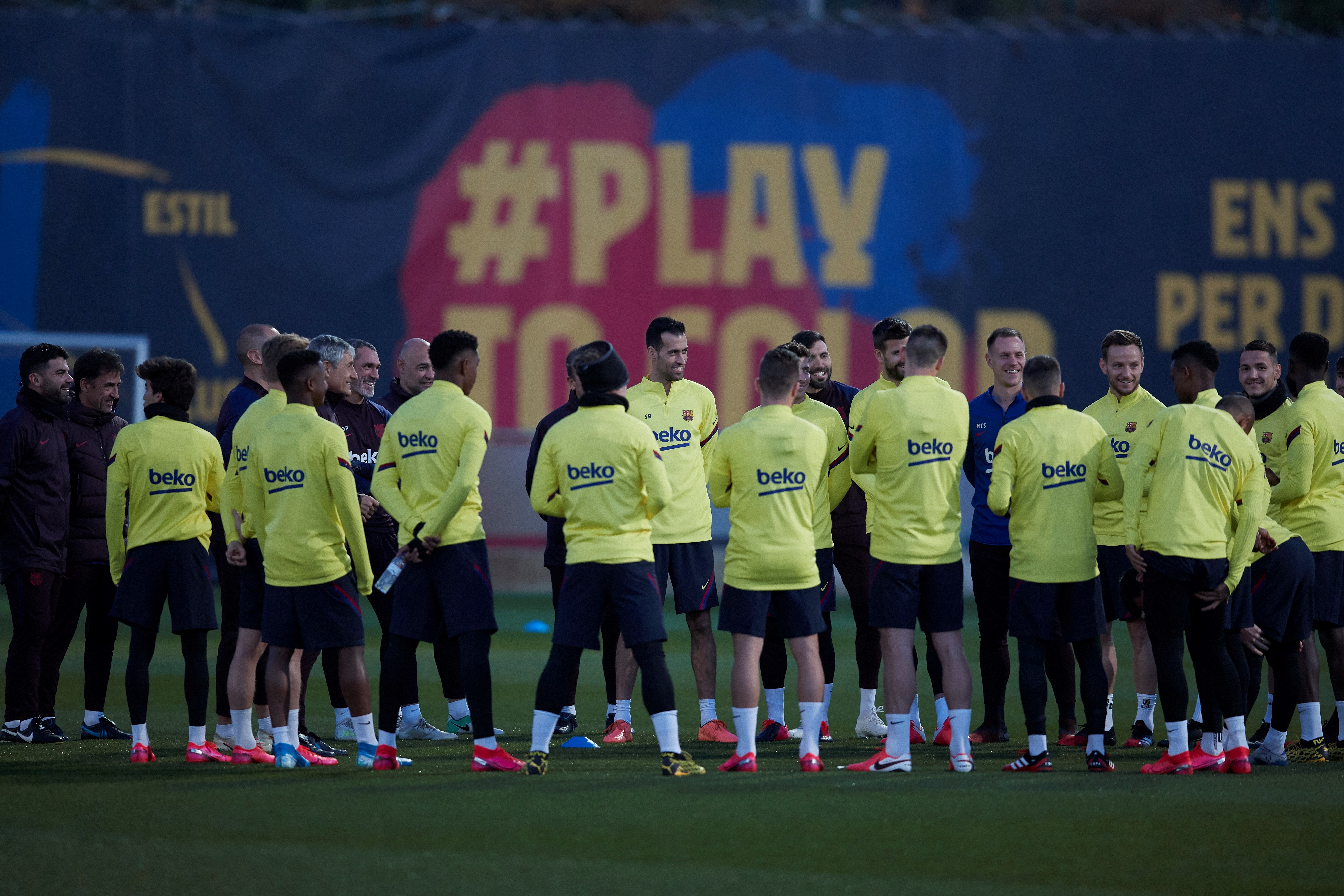 FC Barcelona's training session