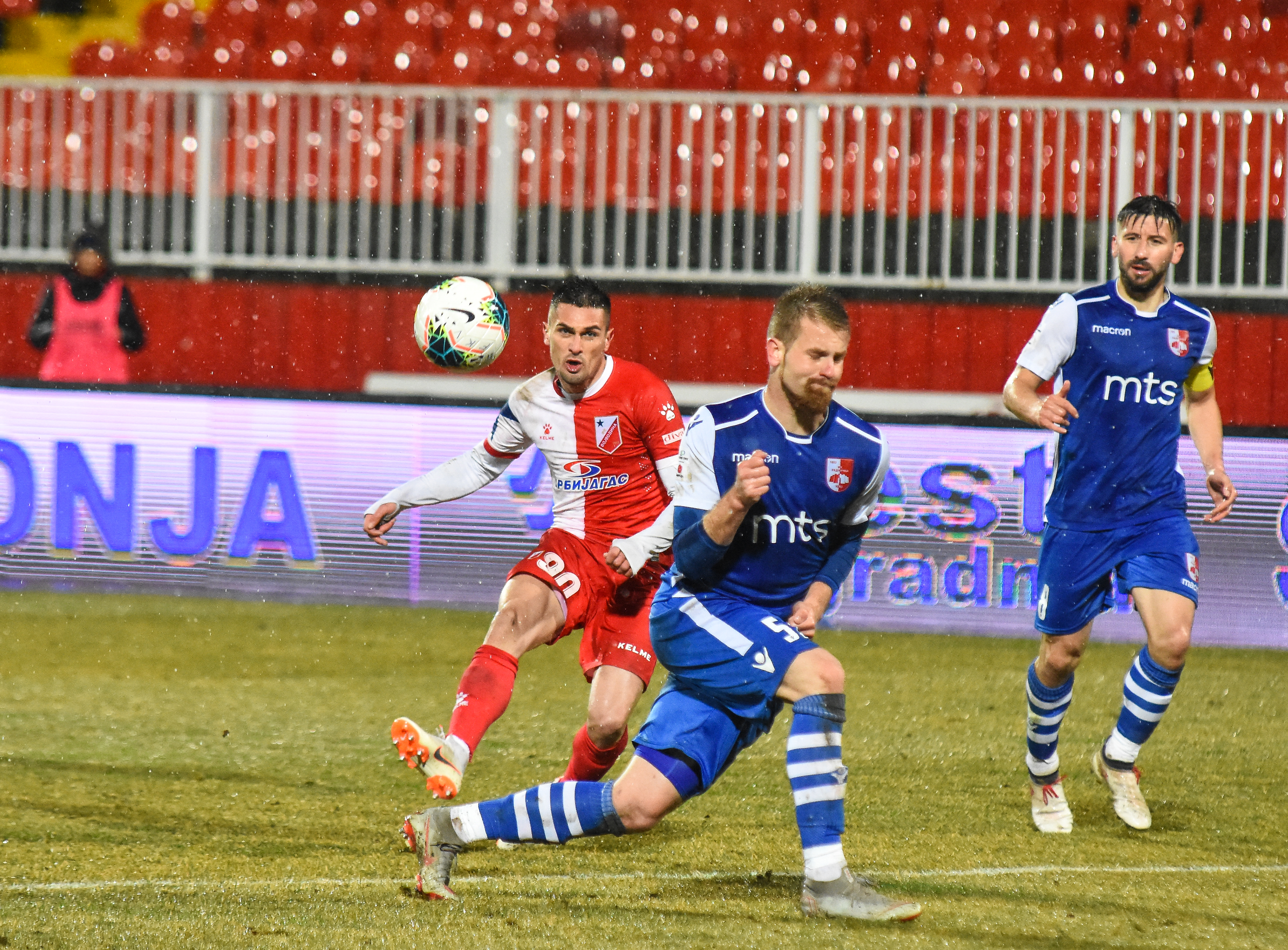 Fudbalska utakmica Linglong super lige Srbije izmedju Vojvodine i Radnickog iz Nisa