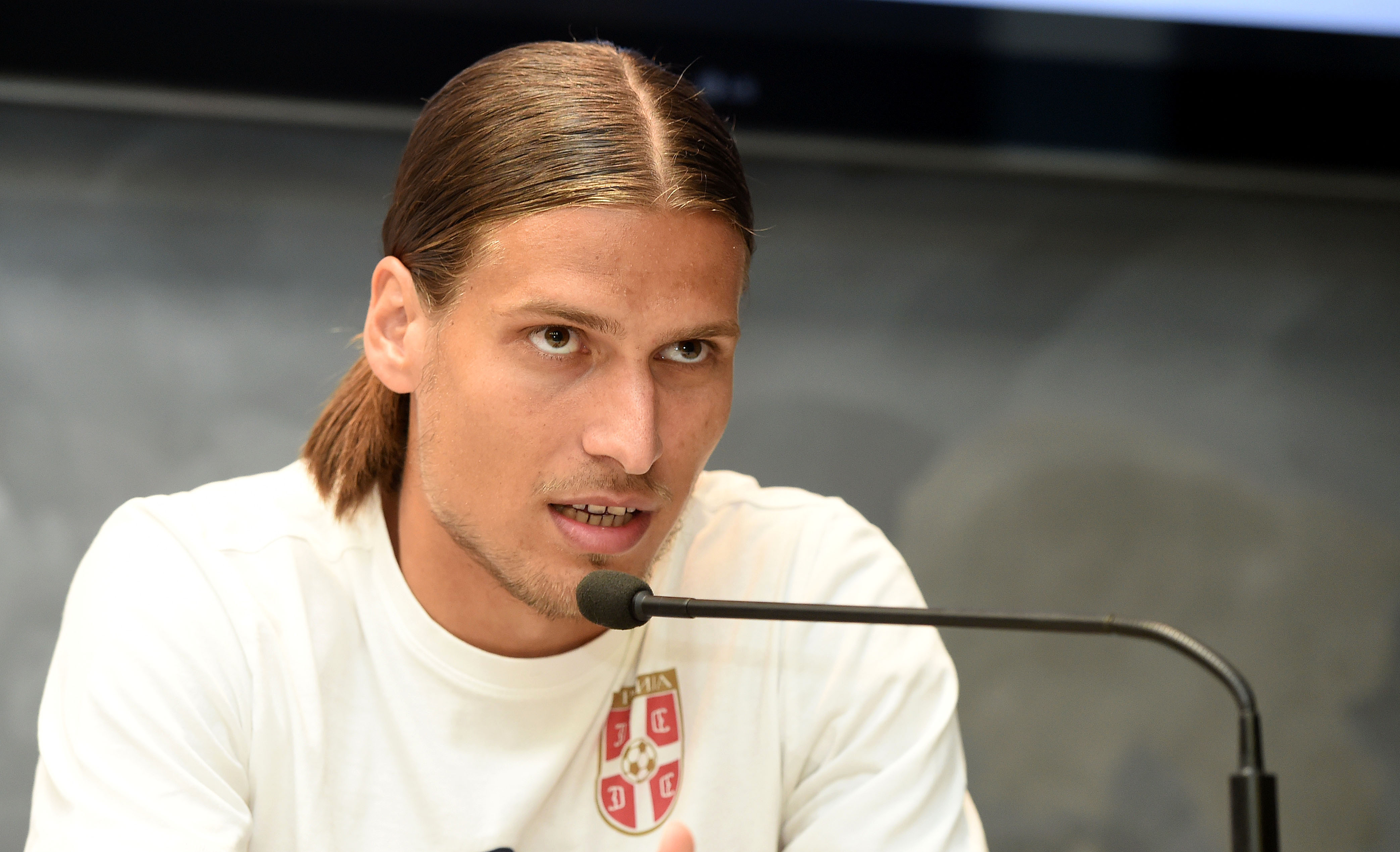 Fudbal Soccer
Press konferencija pred kvalifikacioni mec sa Velsom Vels Wales
Aleksandar Prijovic
Star Pazova, 07.06.2012.
foto: Srdjan Stevanovic/Starsportphoto ©
