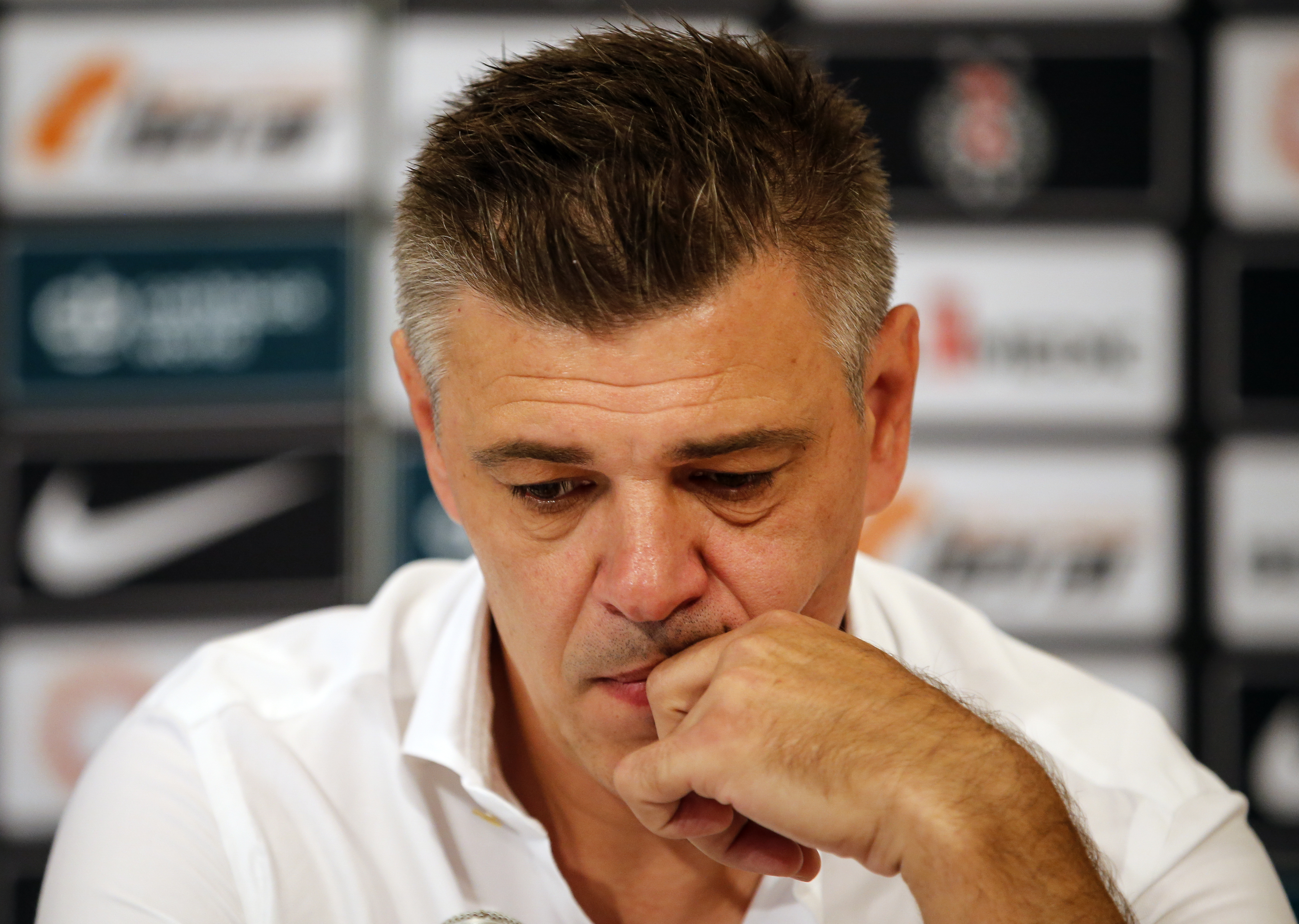 Fudbal Season 2019-2020 FK Partizan Press Conference prior to the match in UEFA Europe League against Molde
head coach Savo Milosevic
Beograd, 21.08.2019.
foto: Srdjan Stevanovic/Starsportphoto ©