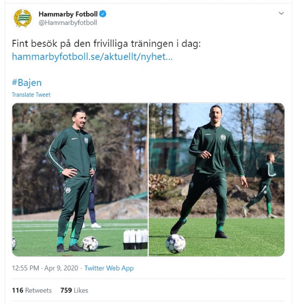 Ibrahimović, Foto: Printscreen