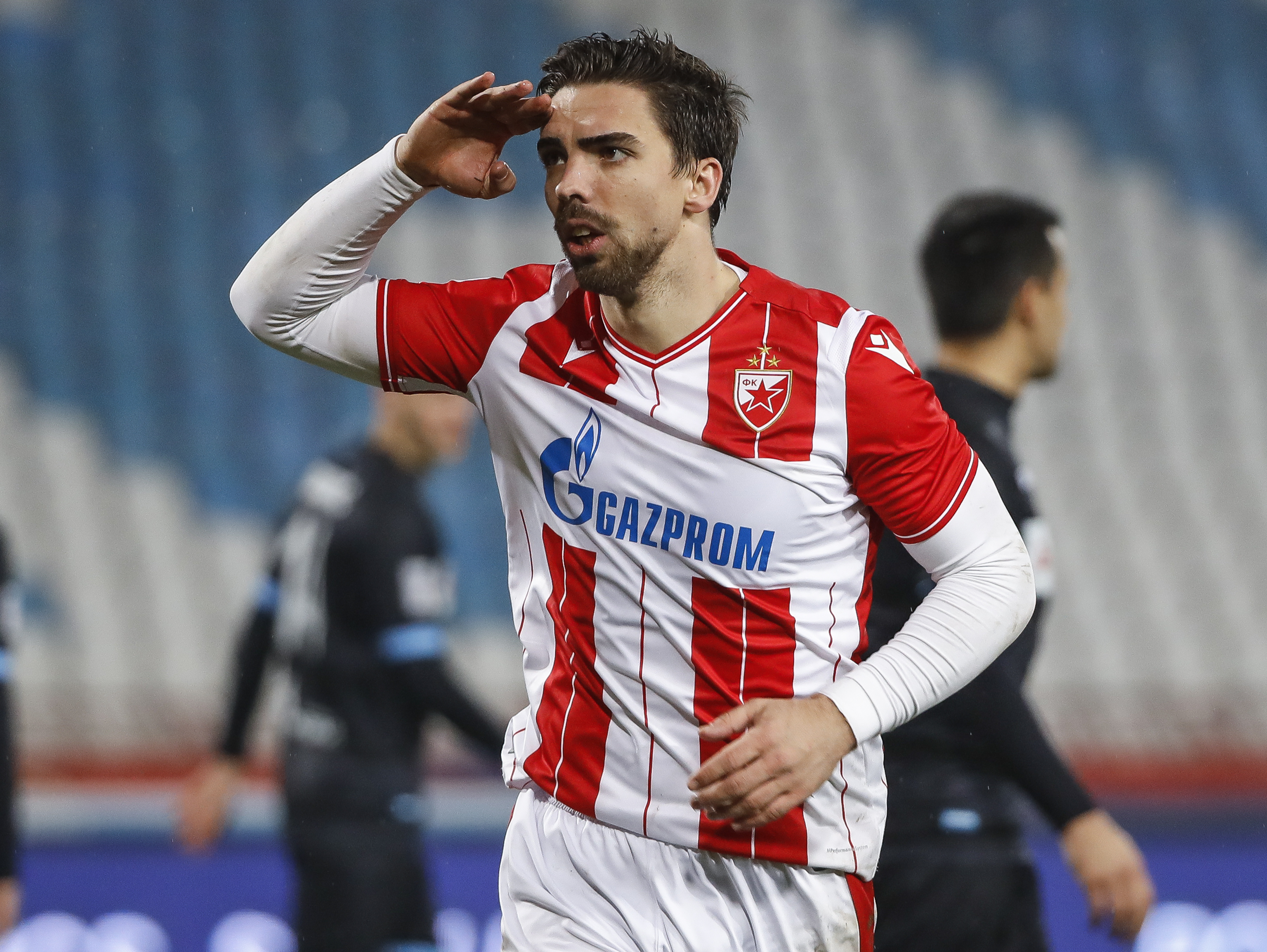 Fudbal Super League Season 2019-2020
Crvena Zvezda v Spartak Subotica 
Tomane celebrates after scoring a goal
Beograd, 07.12.2019.
foto: Srdjan Stevanovic/Starsportphoto ©