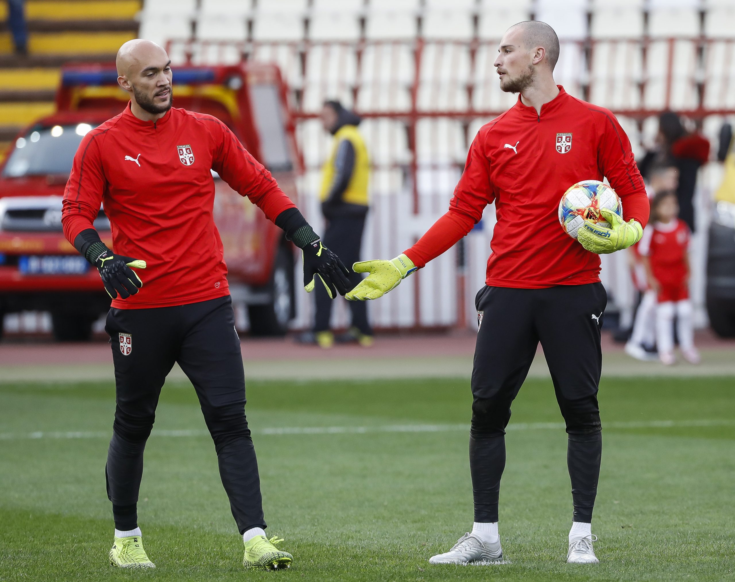 Fudbal Soccer UEFA EURO 2020 Qualifiers
Srbija v Ukrajina
Marko Dmitrovic (L) and Predrag Rajkovic
Beograd, 17.11.2019.
foto: Srdjan Stevanovic/Starsportphoto ©