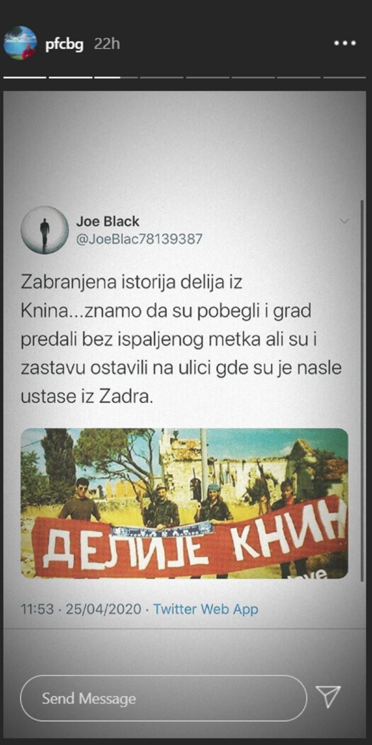 Sporan retvit Vladimira Vuletića; Foto: Printskrin Tviter