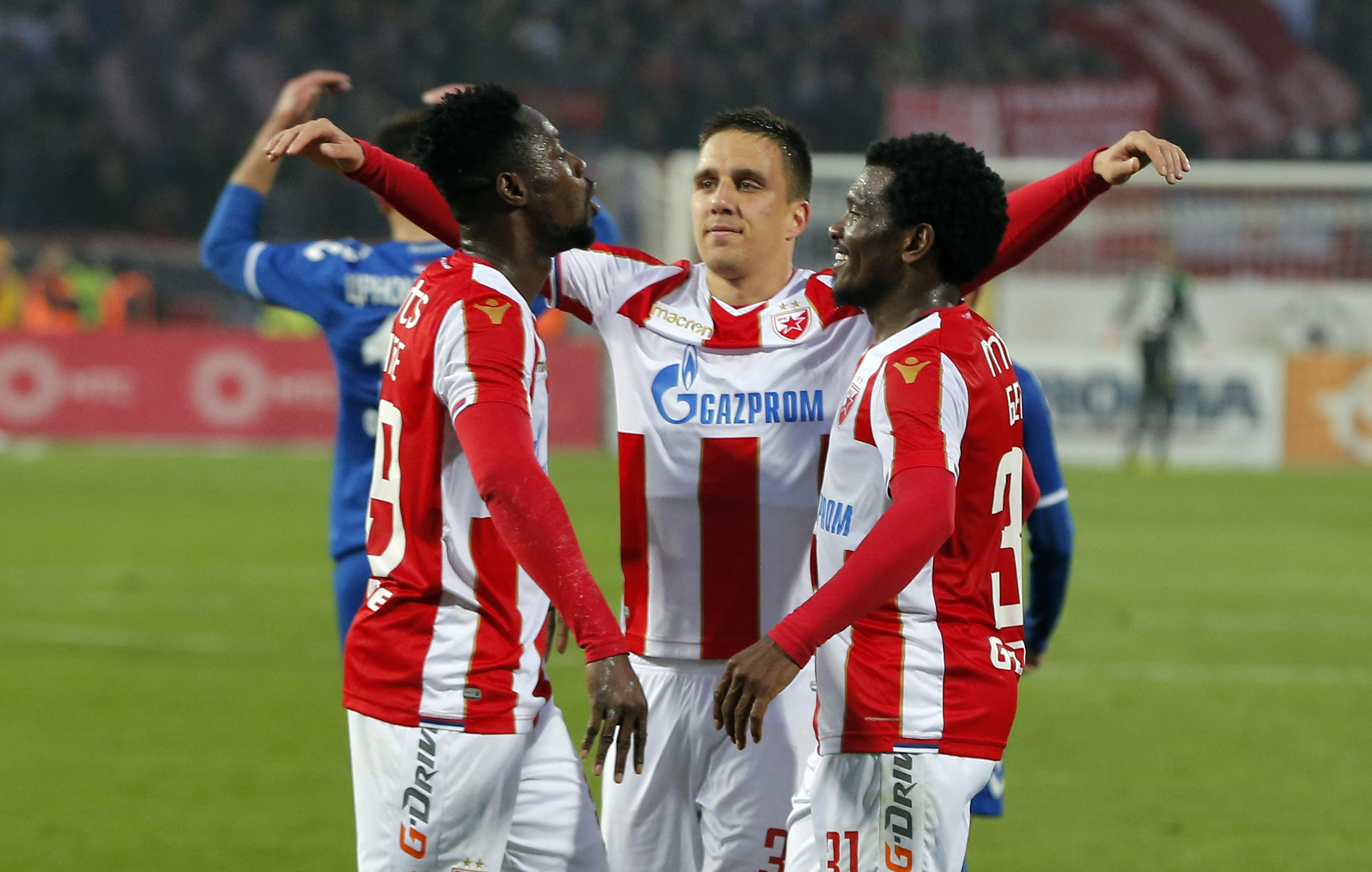 Richmond Boakye Branko Jovicic Ben El Fardou Mohamed Nabouhane Crvena Zvezda - Radnicki Superliga Super liga Srbije April 13. 2019. 13.4.2019. (credit image &amp; photo: Pedja Milosavljevic / STARSPORT)