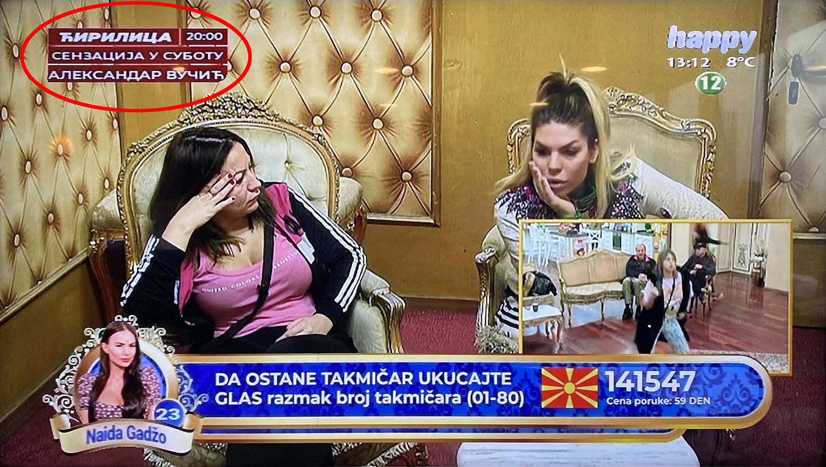 Cirilica, senzacija u subotu, Aleksandar Vucic na tv happy