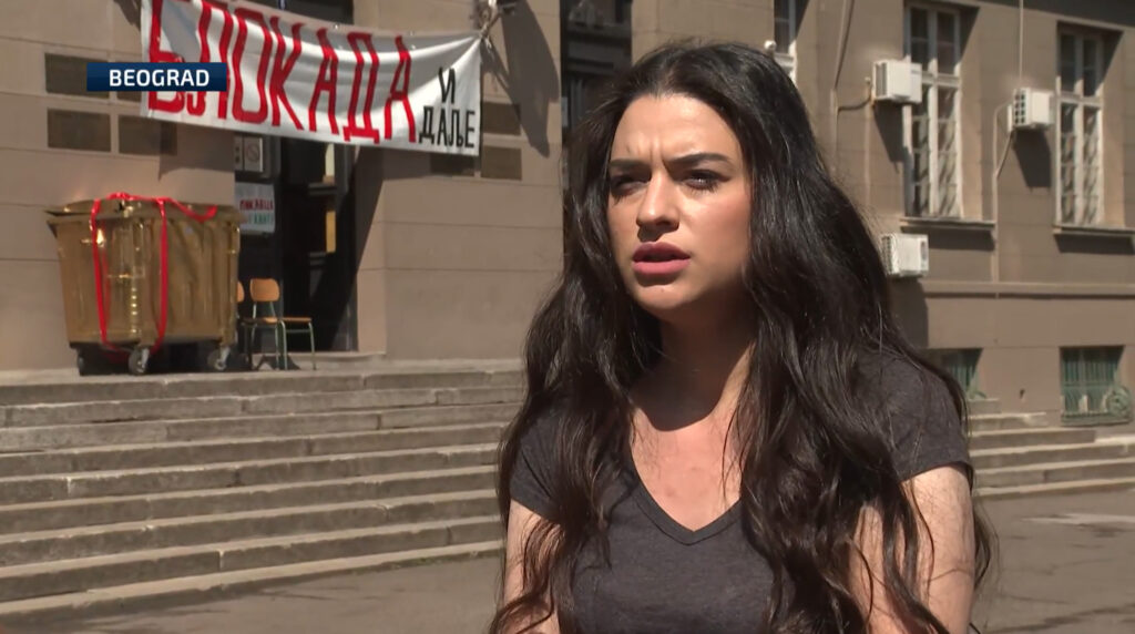 Kristina Vasiljević, studentkinja koja je udarena kolima tokom studentskog protesta, Generalni štrajk Foto: N1