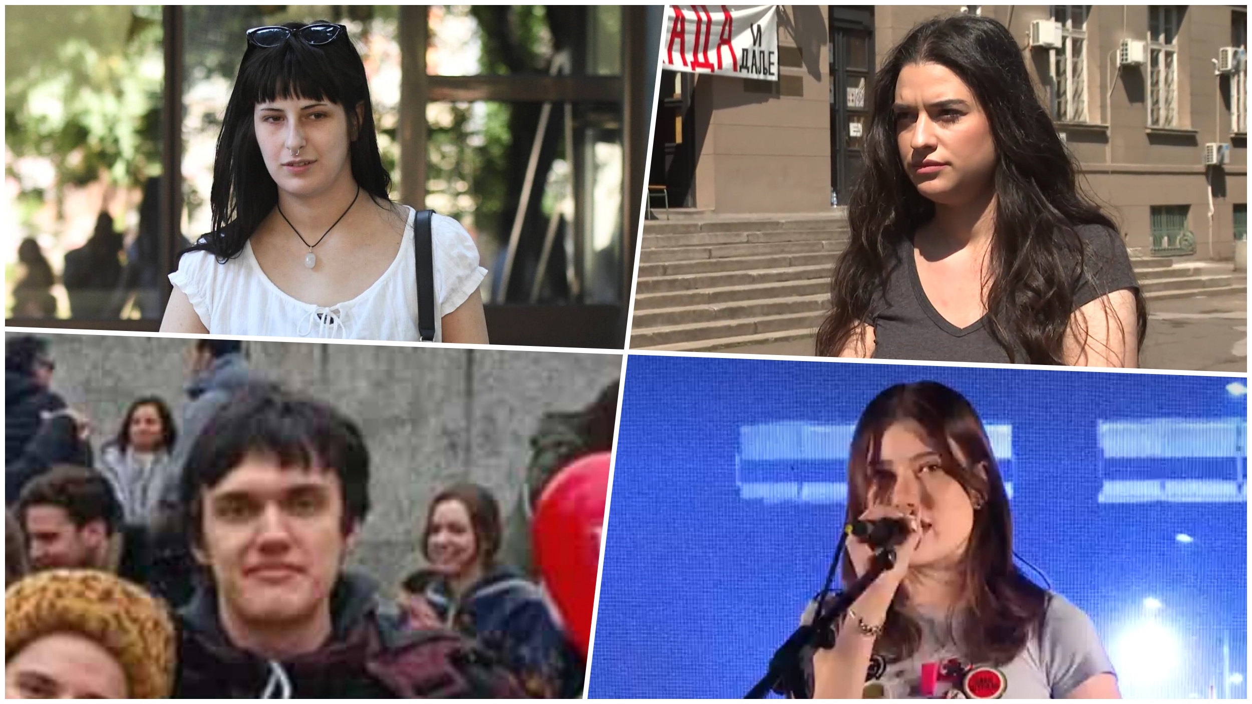 Ana Vučak, Kristina Vasiljević, Luka Mihajlović, Sonja Ponjavić, Ožiljci slobode, kombo Foto: BETAPHOTO/DRAGAN GOJIC/N1/Privatna arhiva