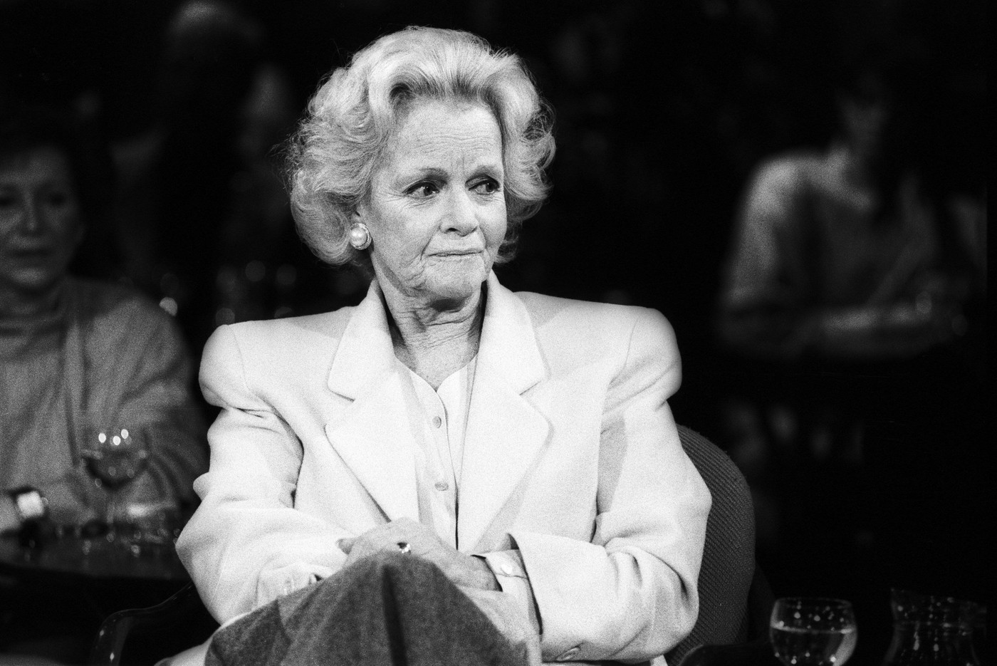 Maria Riva (Schauspielerin) 01/93 ue Maria Riva in der NDR-Talkshow vom 15. Januar 1990 TV Fernsehen Talkshow Talk Show