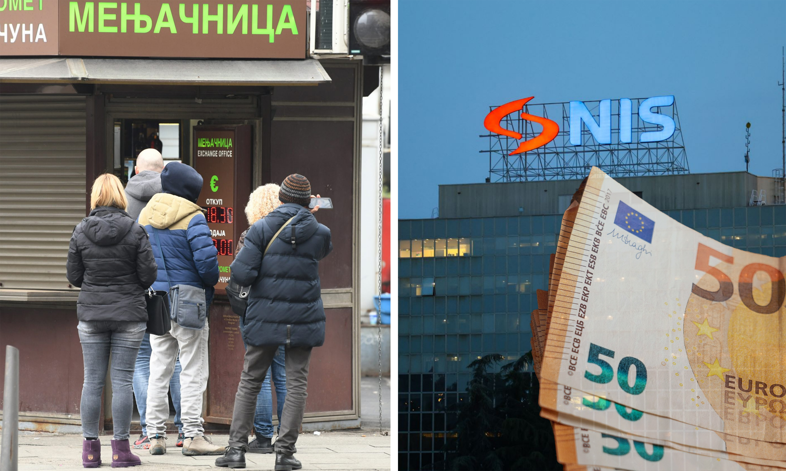 kombo - evri, menjačnice i NIS