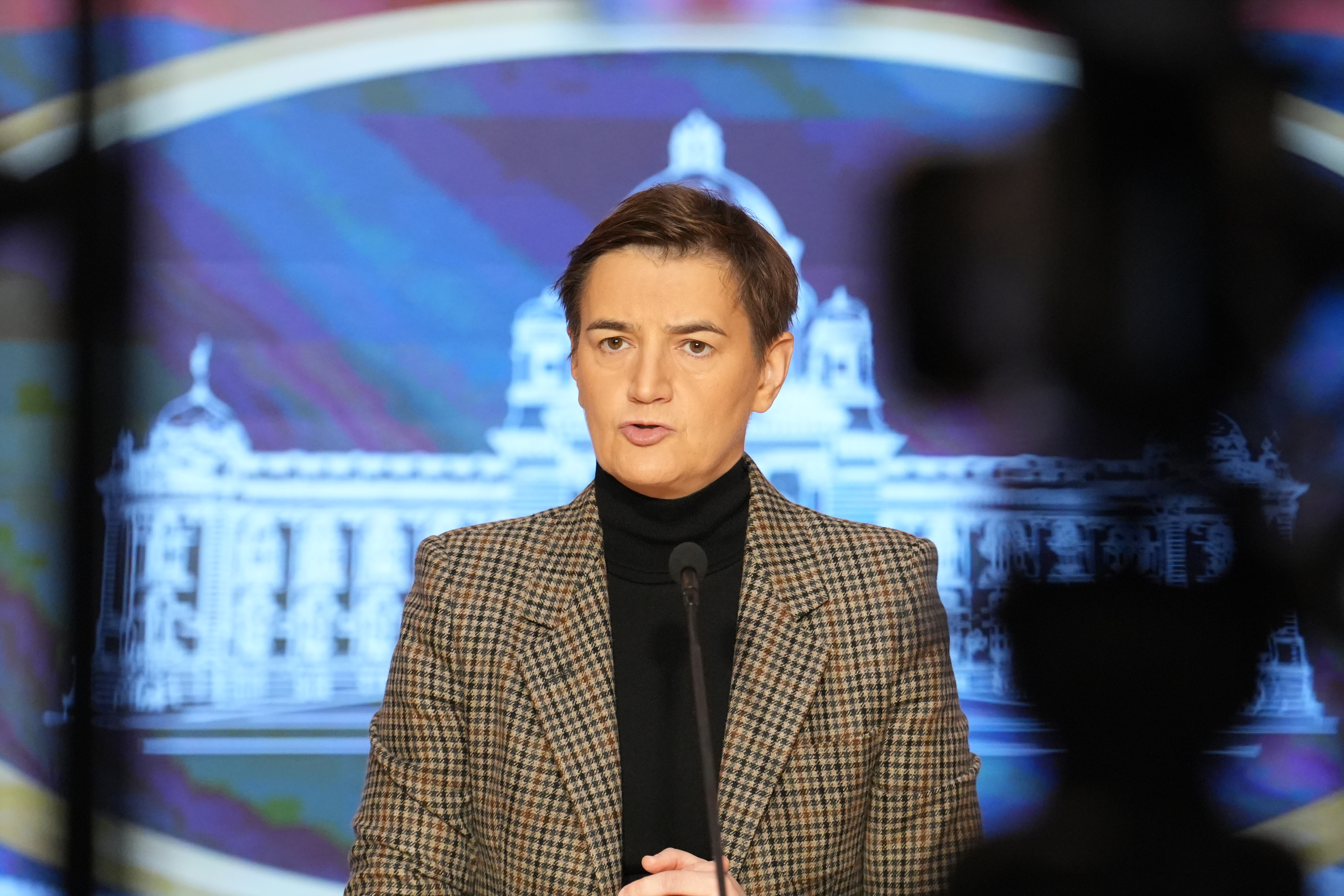 The Speaker of the National Assembly of the Republic of Serbia, Ana Brnabic, held a press conference in the central hall of the House of the National Assembly.