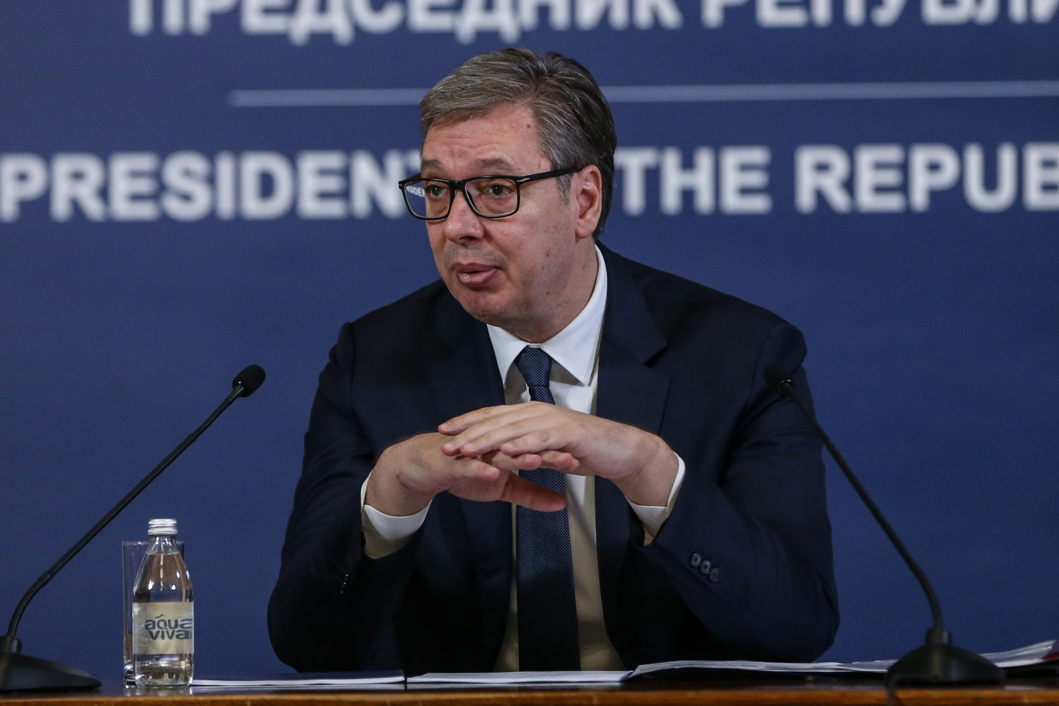 The President of the Republic of Serbia, Aleksandar Vucic, addressed the media after a meeting with the teams responsible for the country's energy stability and security.