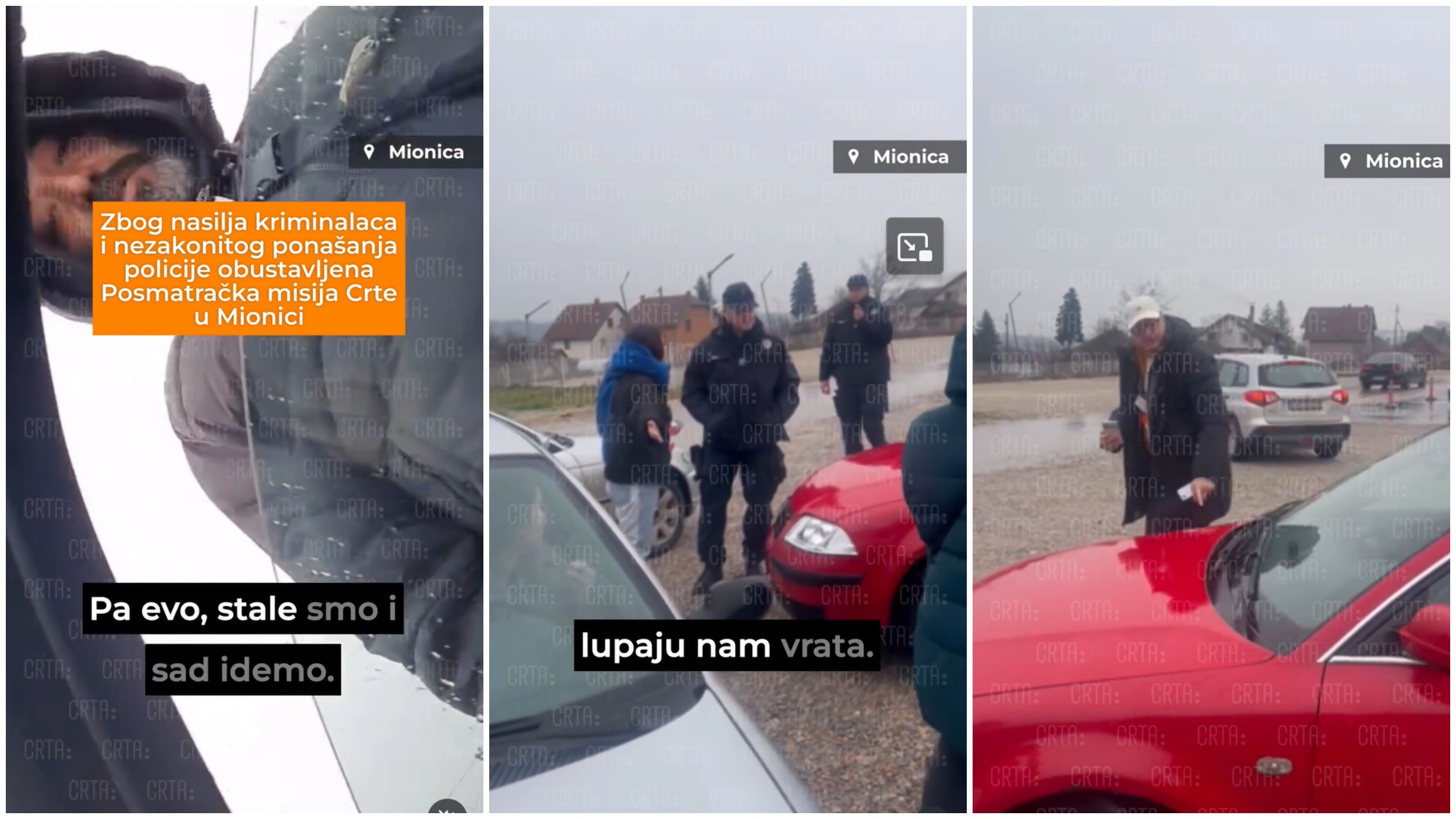 Mionica, incident, izbori, kombo Incident u Mionici Foto: Printscreen/Instagram/crta.rs