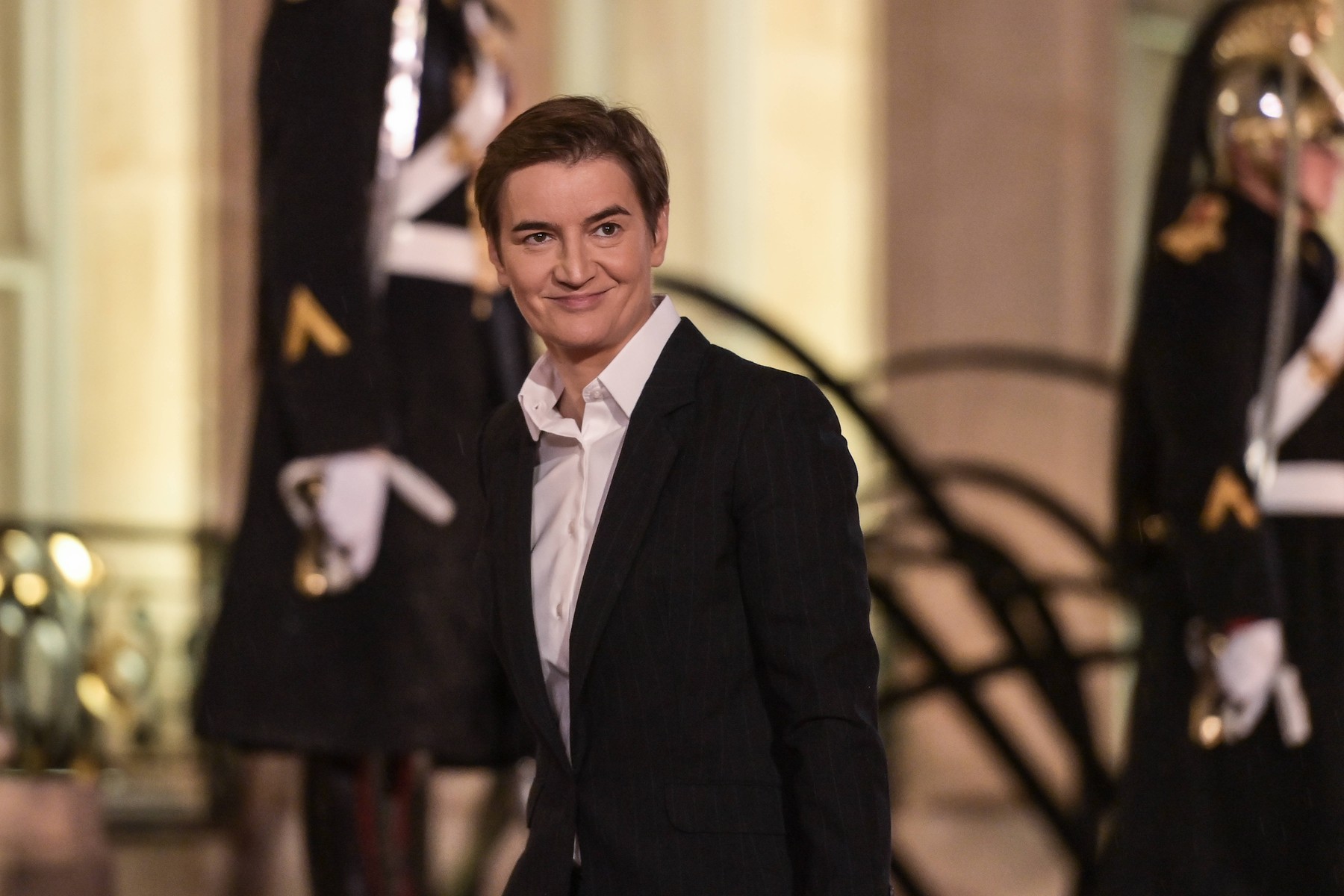 Paris: E. Macron diner Forum de la Paix Elysee