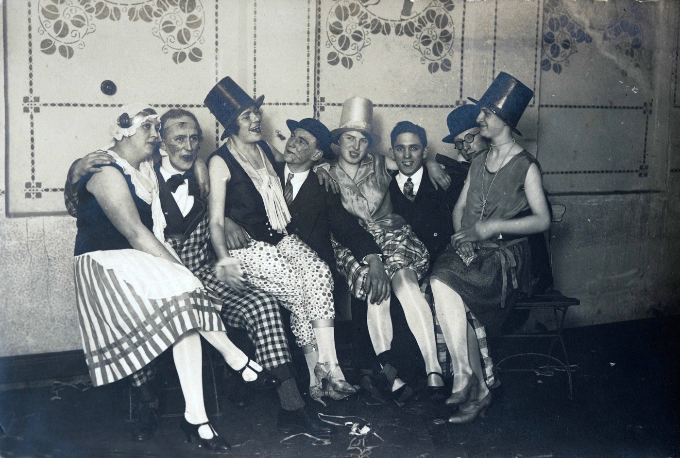 Silvester GER, 20230101, Aufnahme ca. 1920, Silvester, Party *** New Years Eve GER, 20230101, recording ca 1920, New Yea