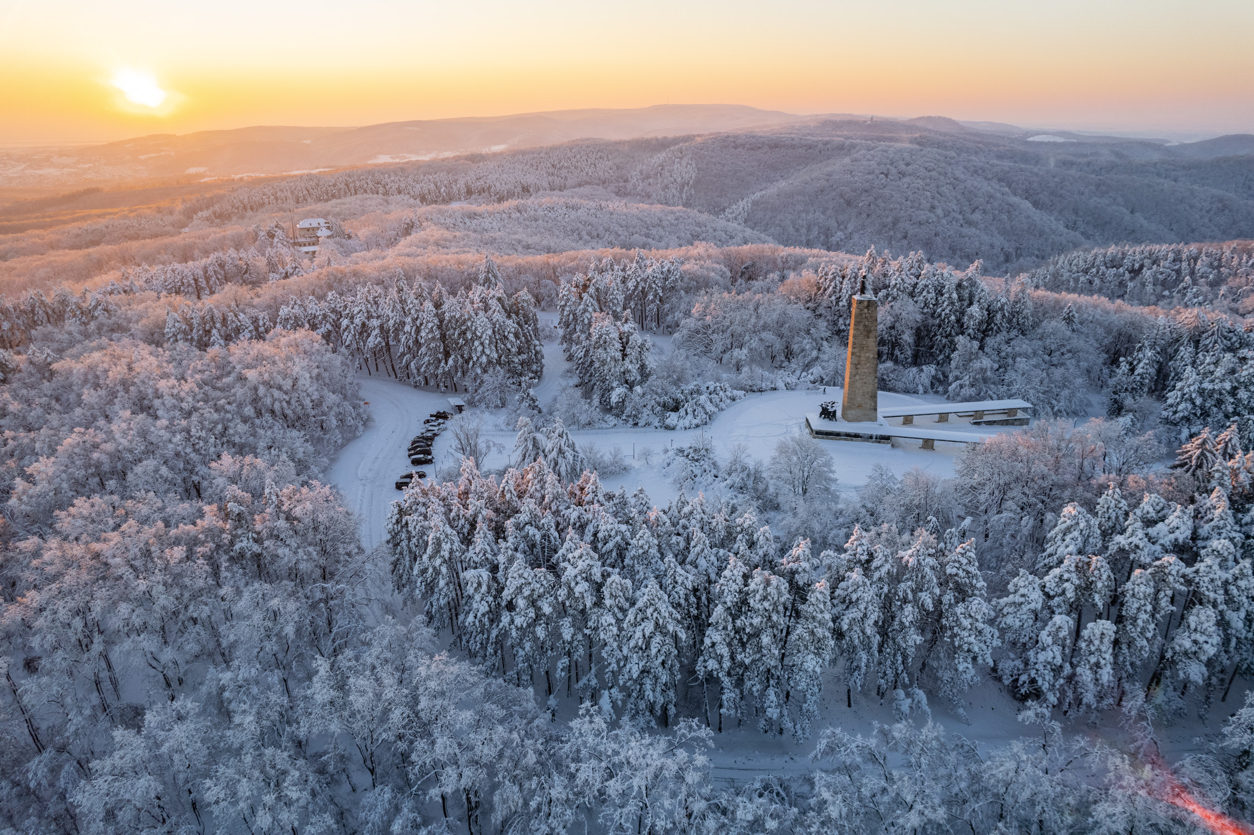 Fruška gora, sneg, zima, dron, panorama, vreme, vremenska prognoza