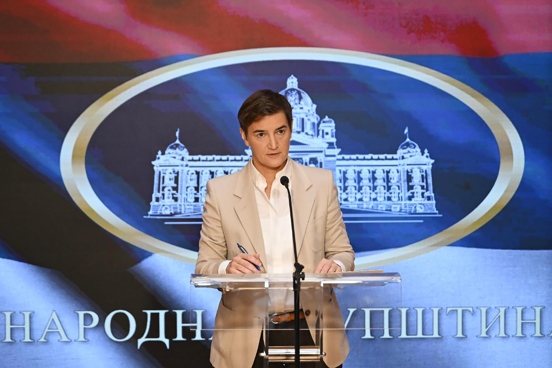 Mesto: Beograd
Datum: Thu Oct 16 13:20:13 CEST 2025
Dogadjaj: POLITIKA - Predsednica Skupštine Srbije Ana Brnabić na konferenciji za novinare
Fotoreporter: Peđa Vučković
Ličnosti: Ana Brnabić
Izvor: FoNet/Skupština Srbije/Peđa Vučković