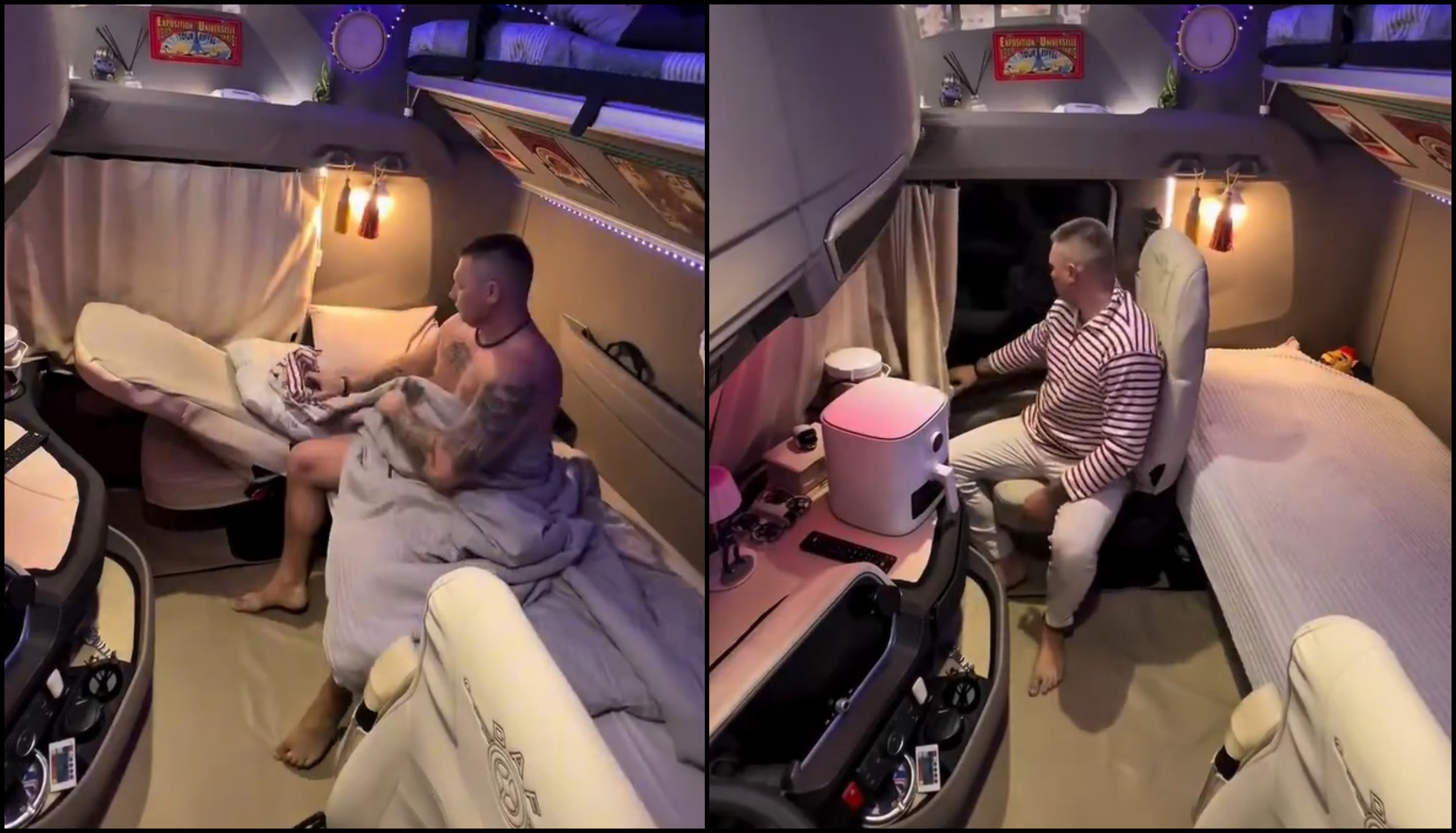 Kako izgleda soba vozača kamiona